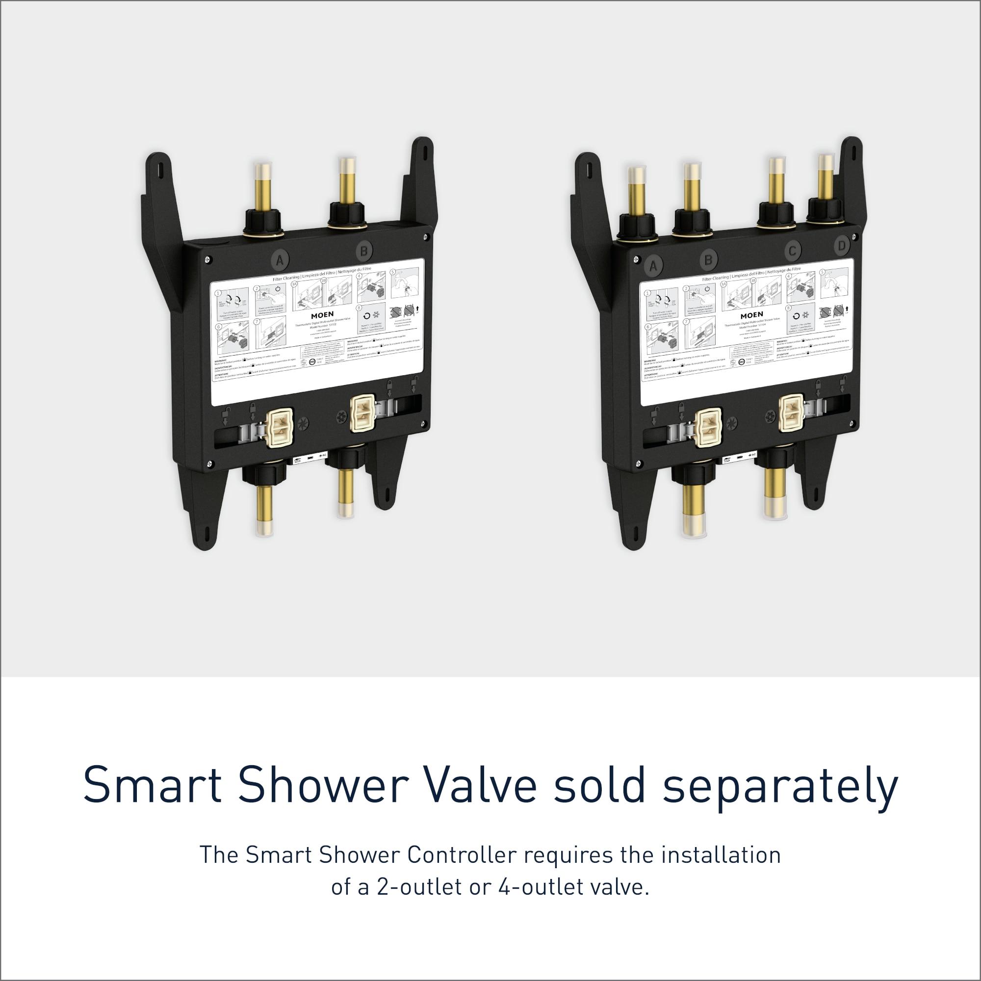 Smart Shower 2-Outlet Digital Shower Controller for Thermostatic Shower Valve