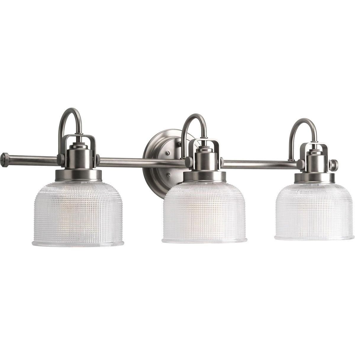 Rosser 3 Light Ribbed Dimmable Vanity Light