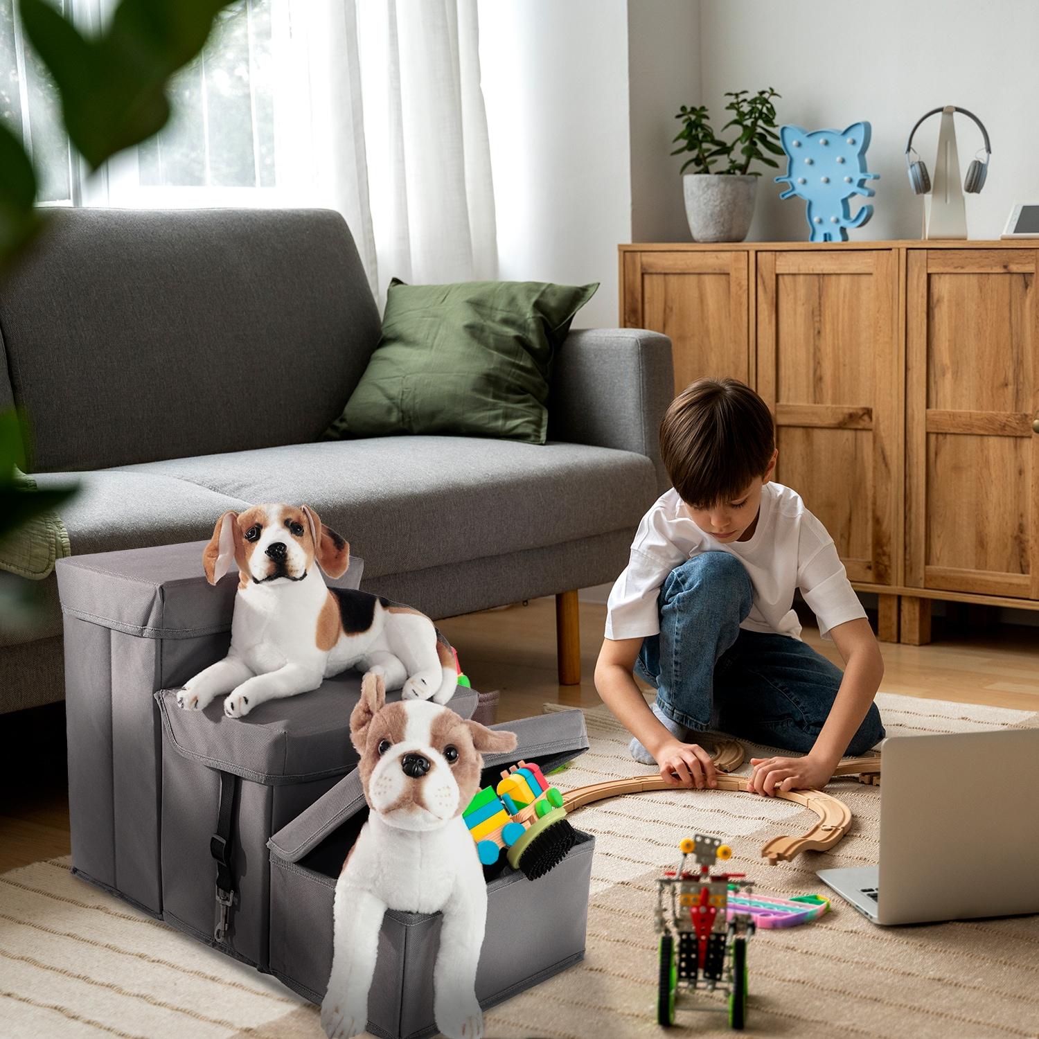 Tucker Murphy Pet™ Wava Padded 3 Step Pet Storage Foldable Steps