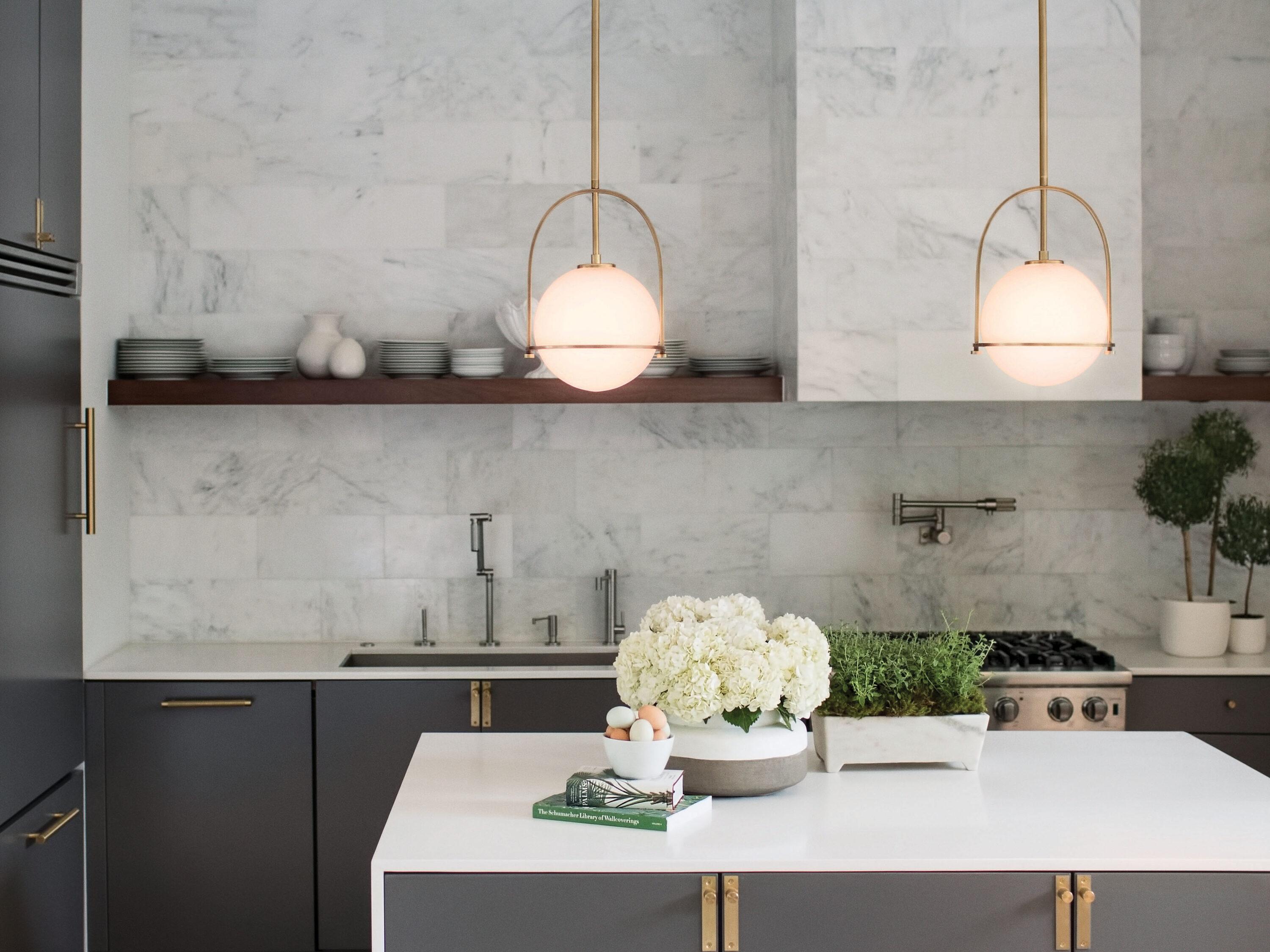 Arie Single Light Glass Dimmable Pendant