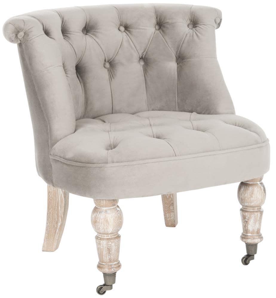 Carlin Tuffted Chair - MCR4711 - Mushroom - Safavieh