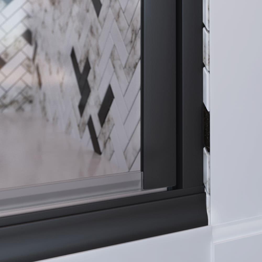 Distinctive Elite 43.06" W x 71.38" H Hinged Semi-Frameless Shower Door