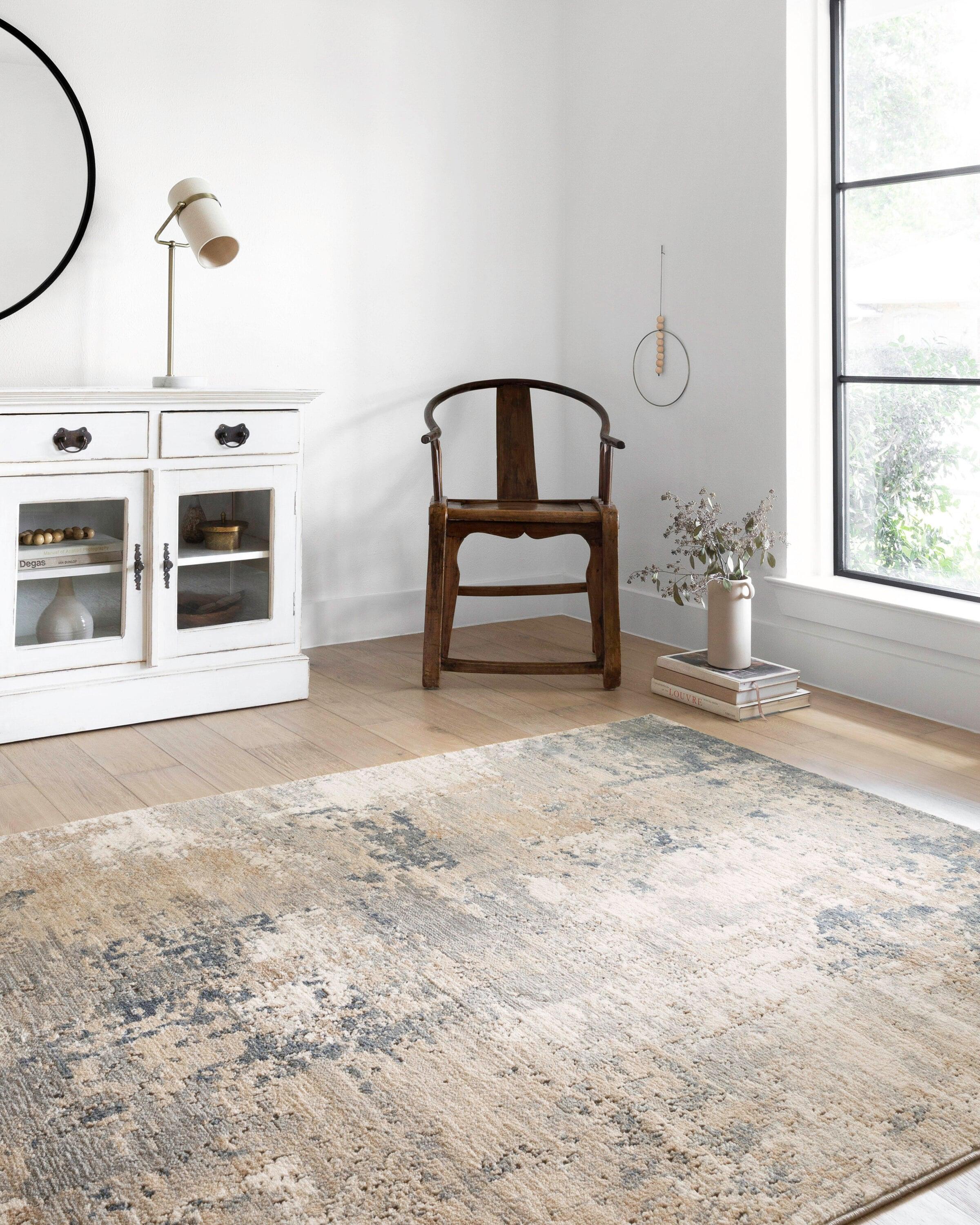 Teagan Sand Mist Rectangular Easy Care Area Rug 7'-11" x 10'-6"