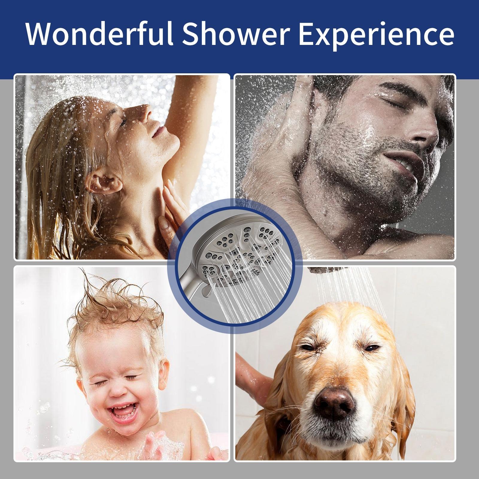 Single Handle 1-Spray Round Rain Shower Faucet 1.8 GPM with Dual Function Pressure Balance Valve