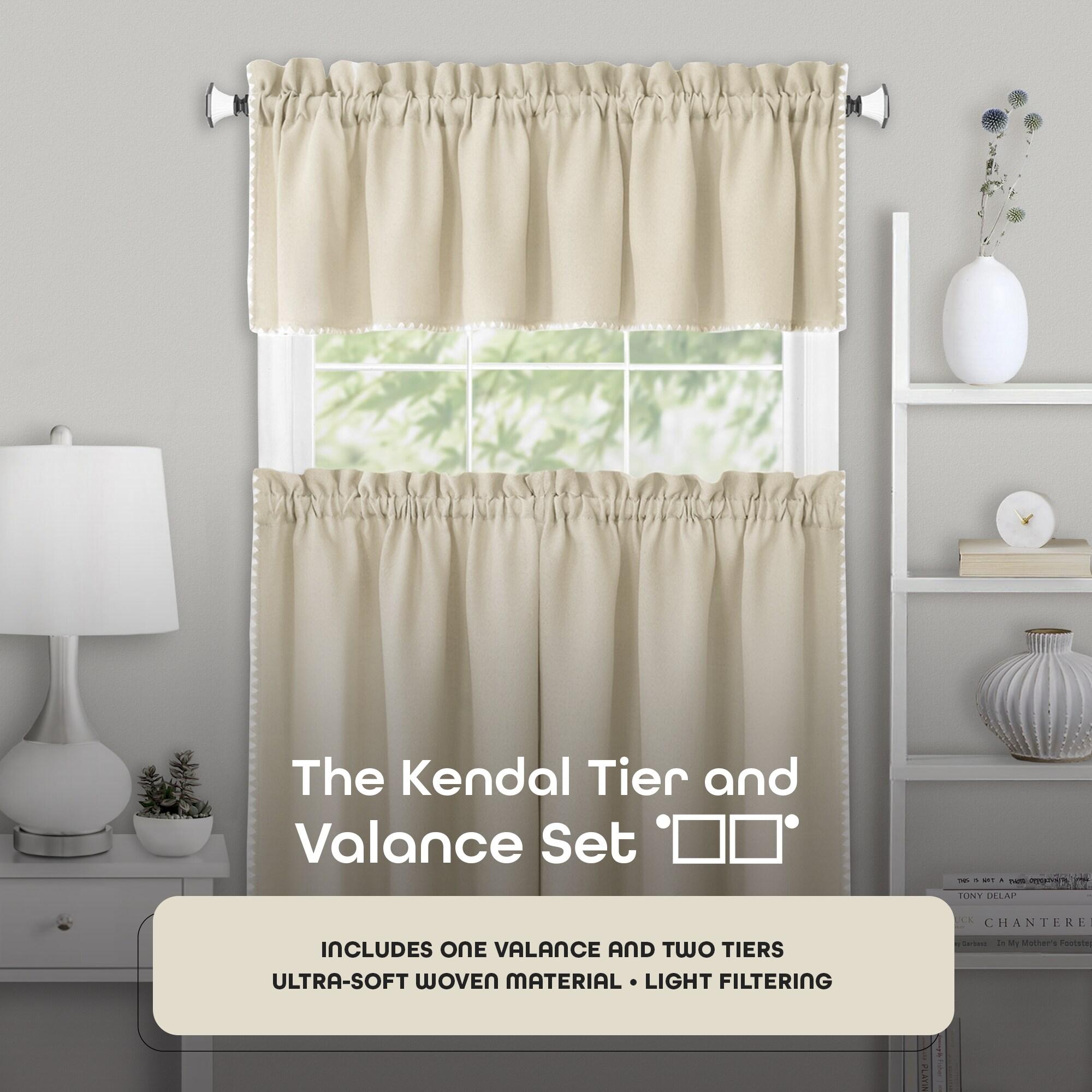Achim Importing Co Tailored 58'' W Kitchen Curtain