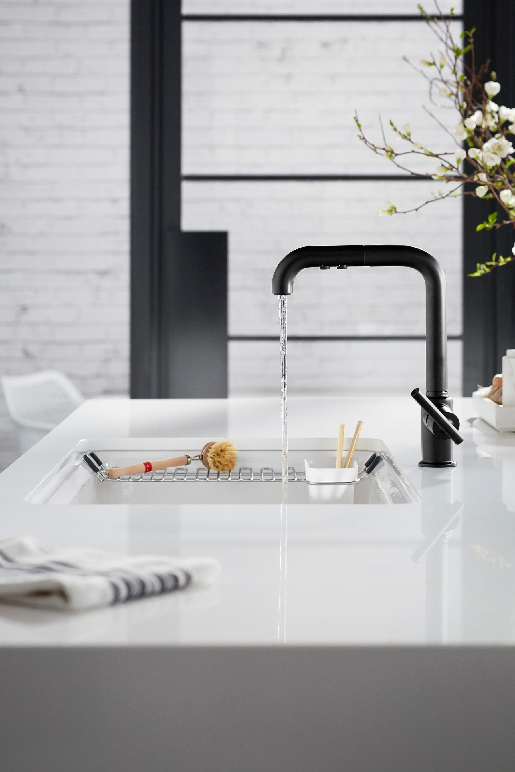 Riverby 33" x 22" x 9-5/8" Under-Mount Single-Bowl Kitchen Sink with Accessories