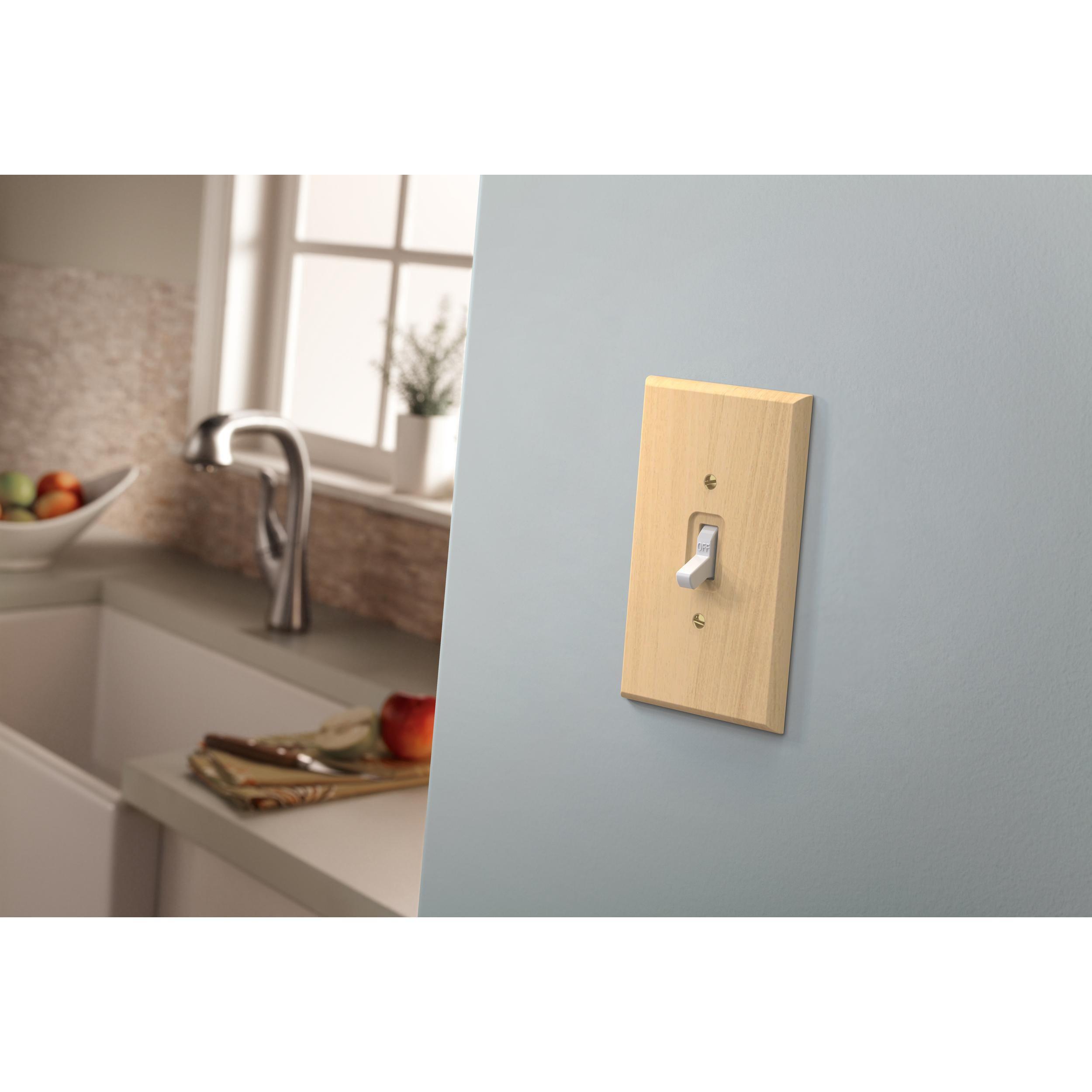 Liberty 64662 Unfinished Wood Single Blank Wall Plate Cover