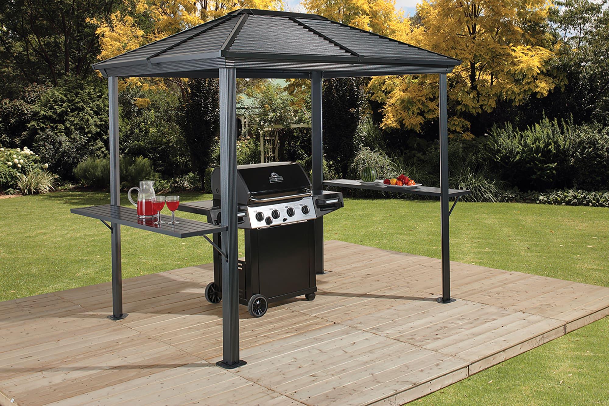 Ventura 7 Ft. W x 5.5 Ft. D Metal Grill Gazebo