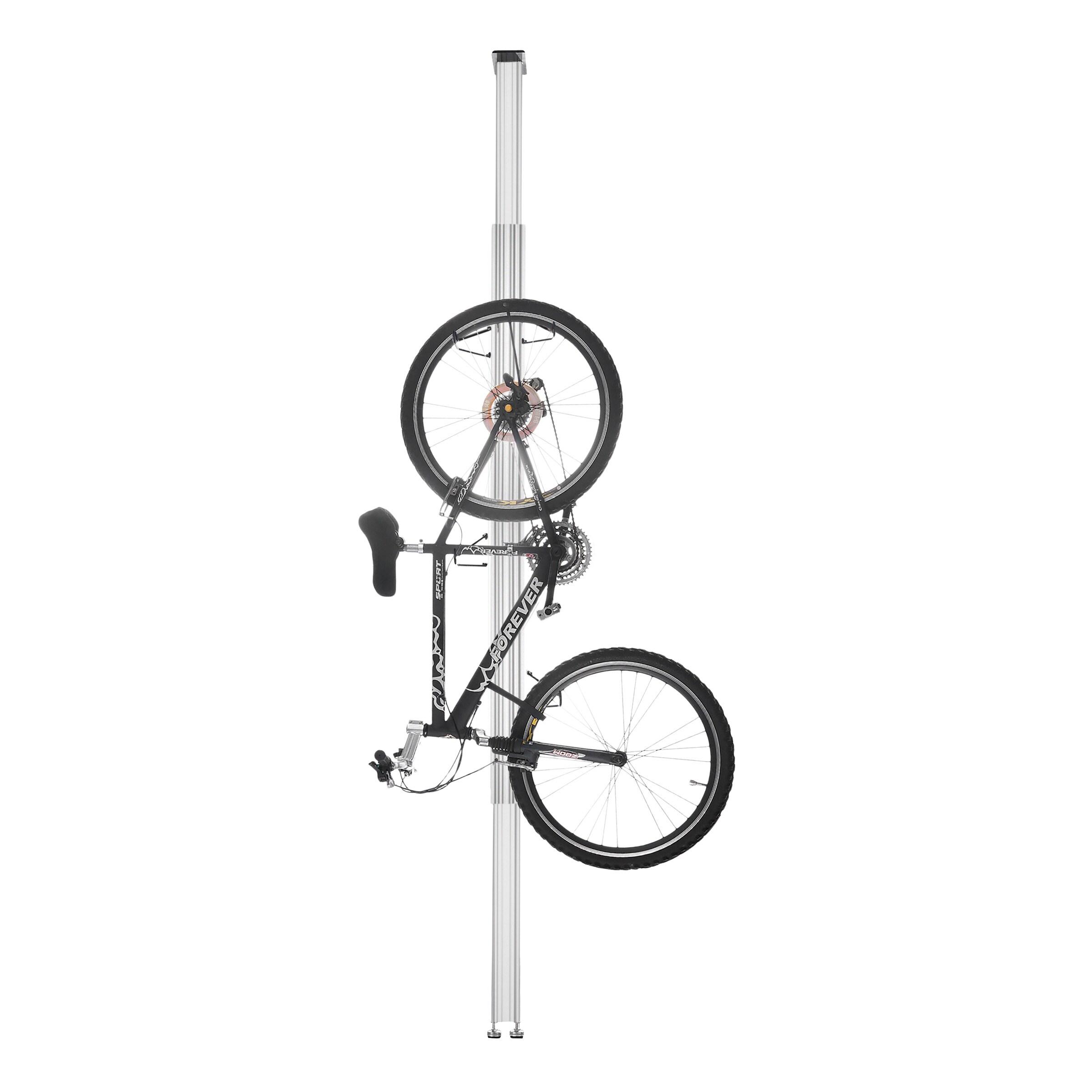 Leisure Sports Aluminum Bike Storage Rack with Tension Mount for Two Bicycles