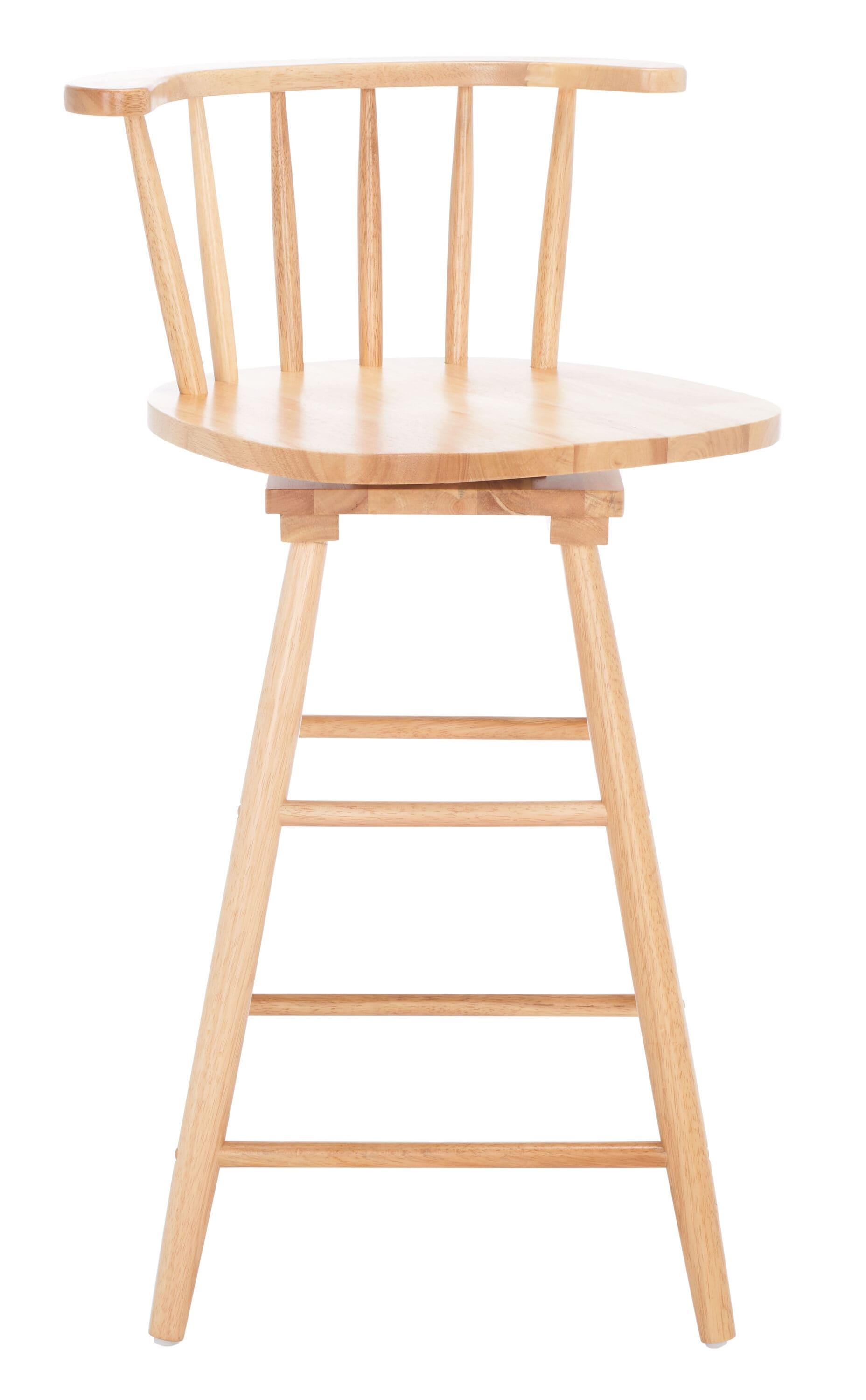 Ray Swivel Counter Stool - Natural - Safavieh