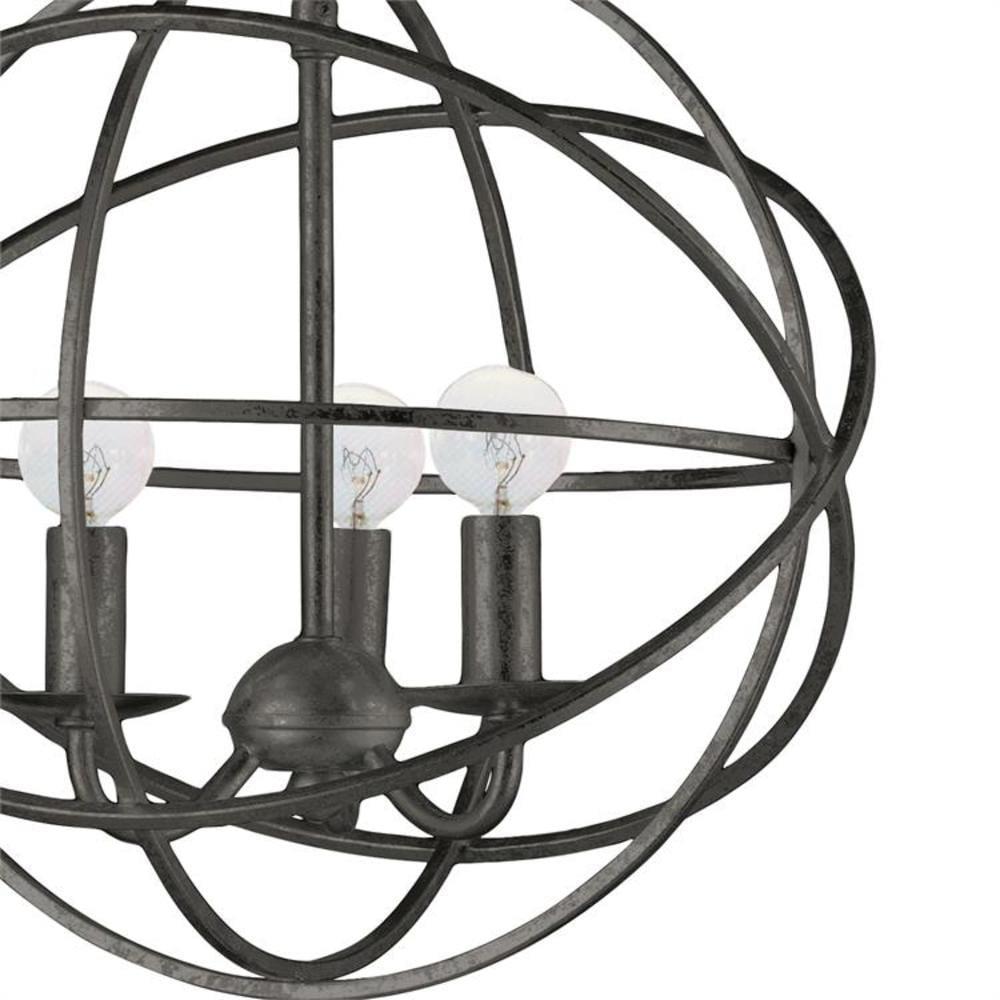Crystorama Lighting - Three Light Mini Chandelier - Mini Chandelier - Solaris -