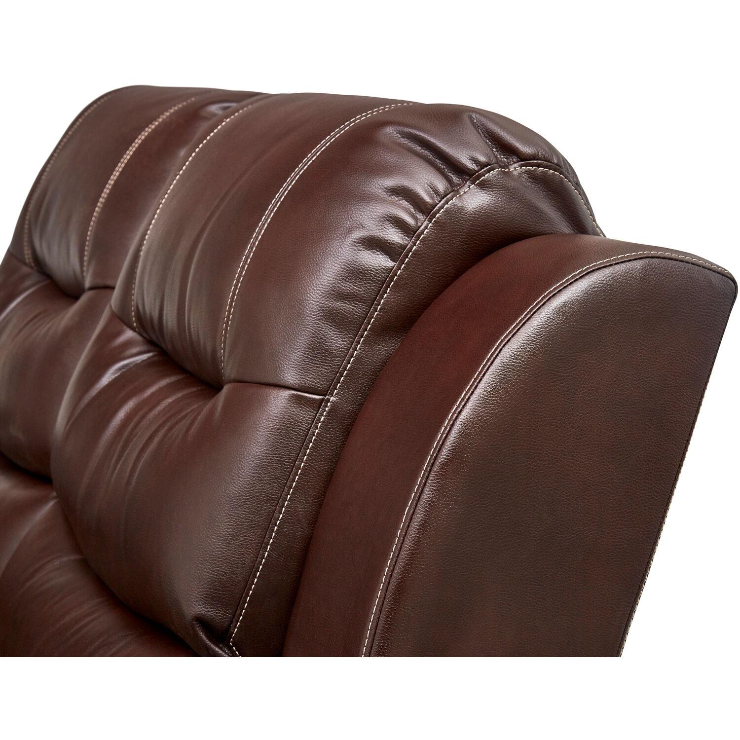 Lekendric 87'' Slipcovered Faux Leather Reclining Sofa