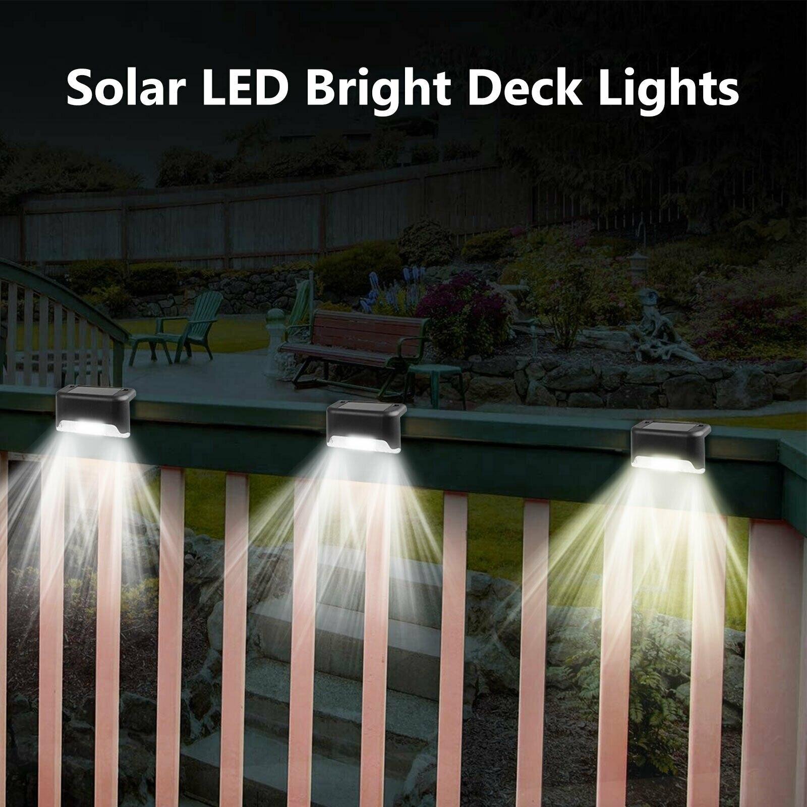 Low Voltage Solar Powered Integrated LED Step Light Pack (Set of 4)