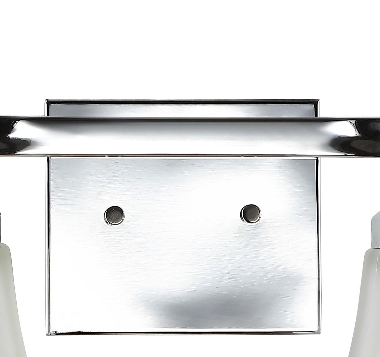 Staunton Chrome Polished 7.75" LED Vanity Light with Frosted Glass Shade