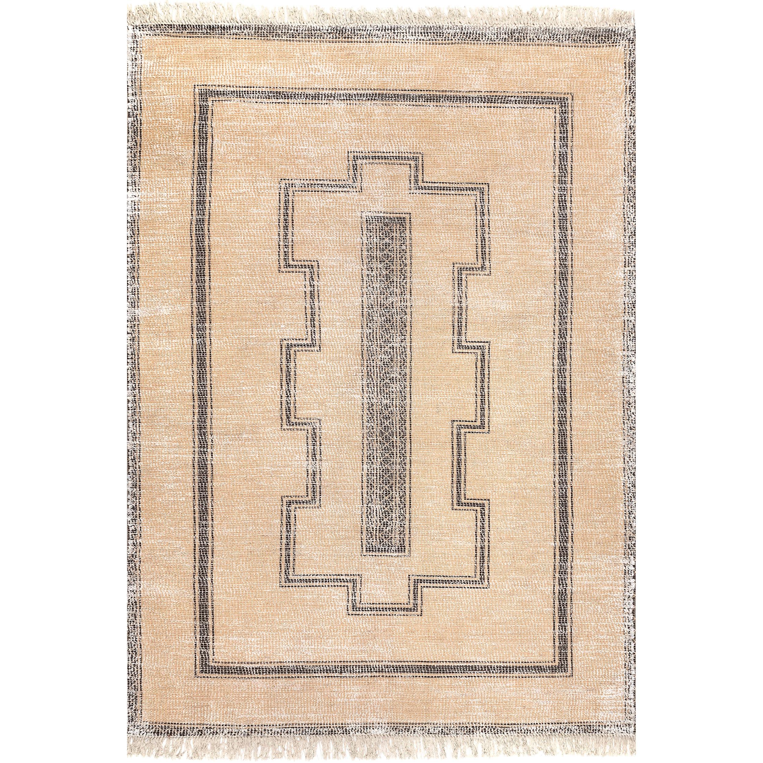 Arvin Olano x Rugs USA Ginger Cotton-Blend Beige Area Rug