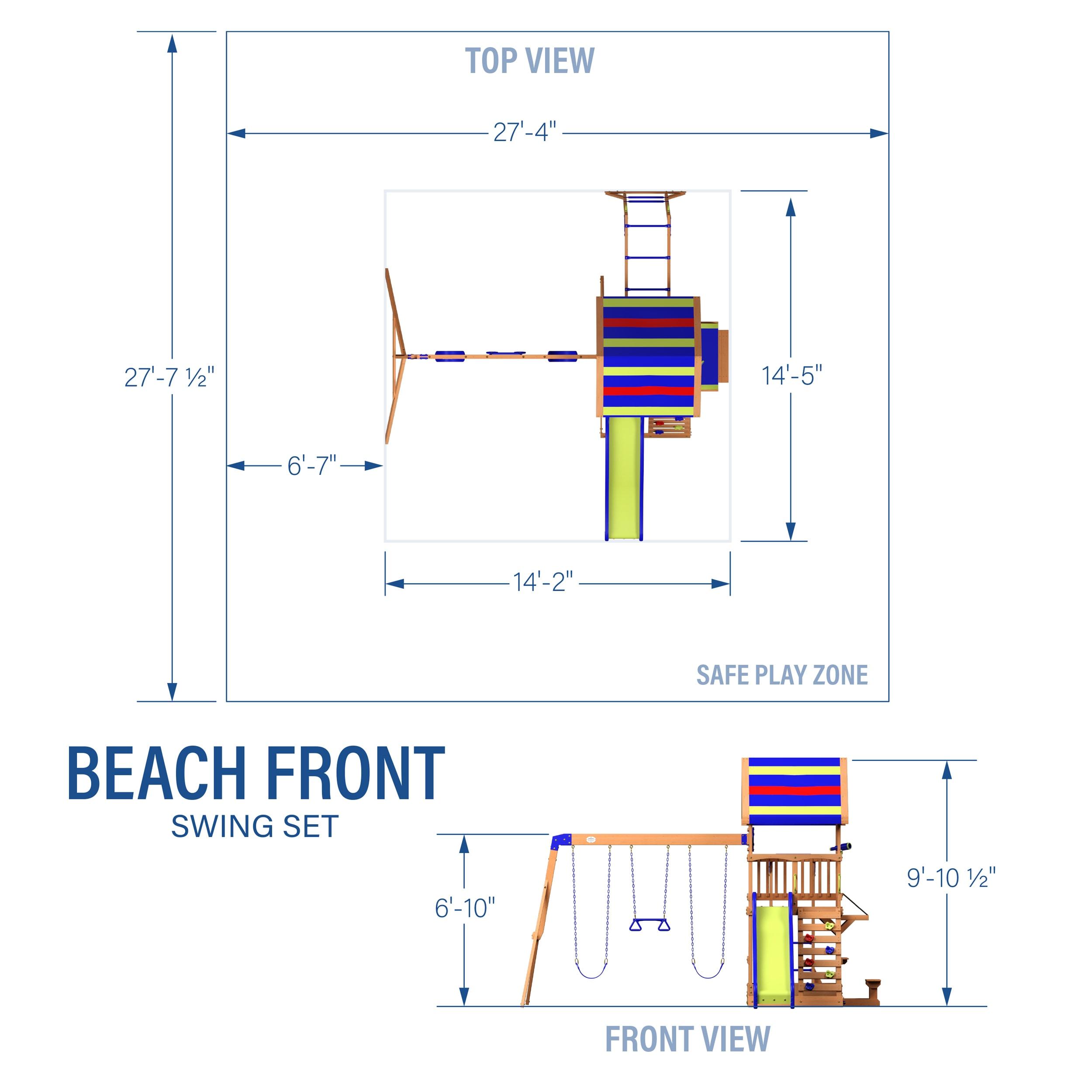 Backyard Discovery Beach Front Swing Set