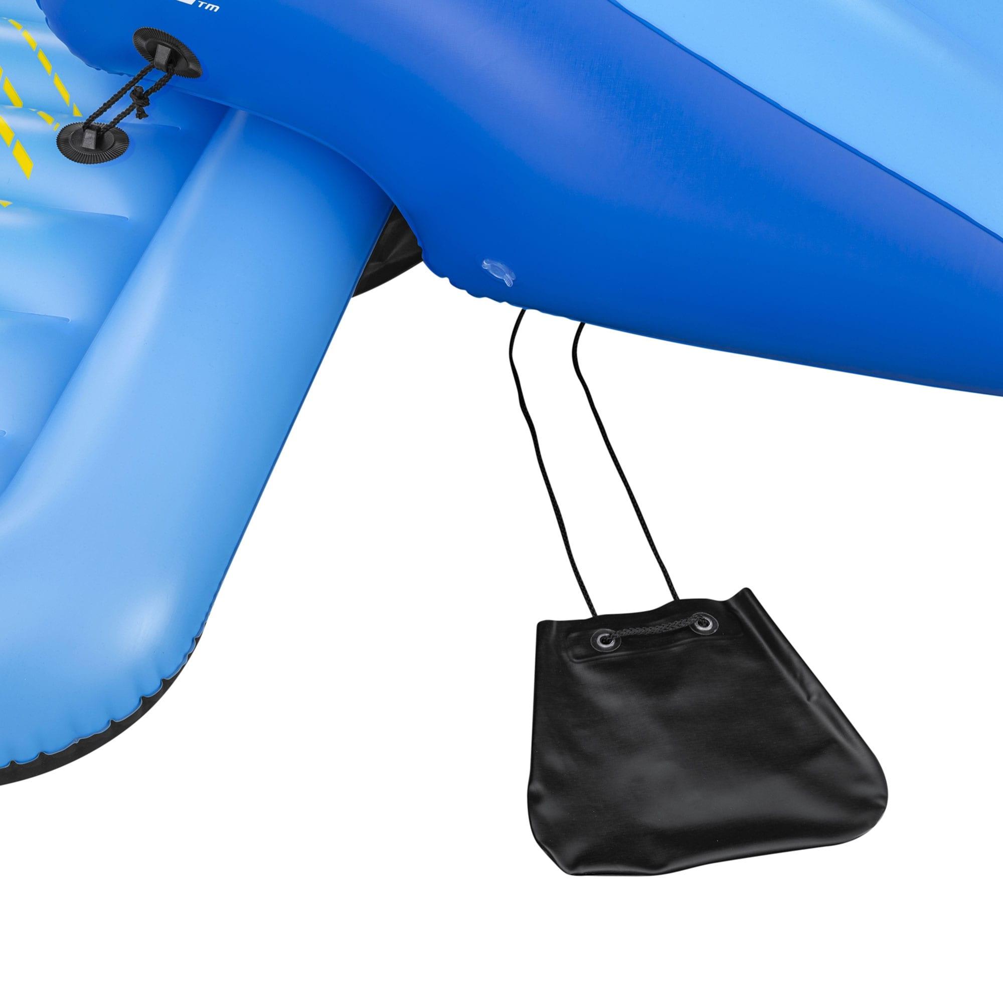 Bestway Hydro Force Detachable Summer Slide 5 Person Inflatable Activity Island with Cup Holders and Heavy Duty Handles for Easy Transport, Blue