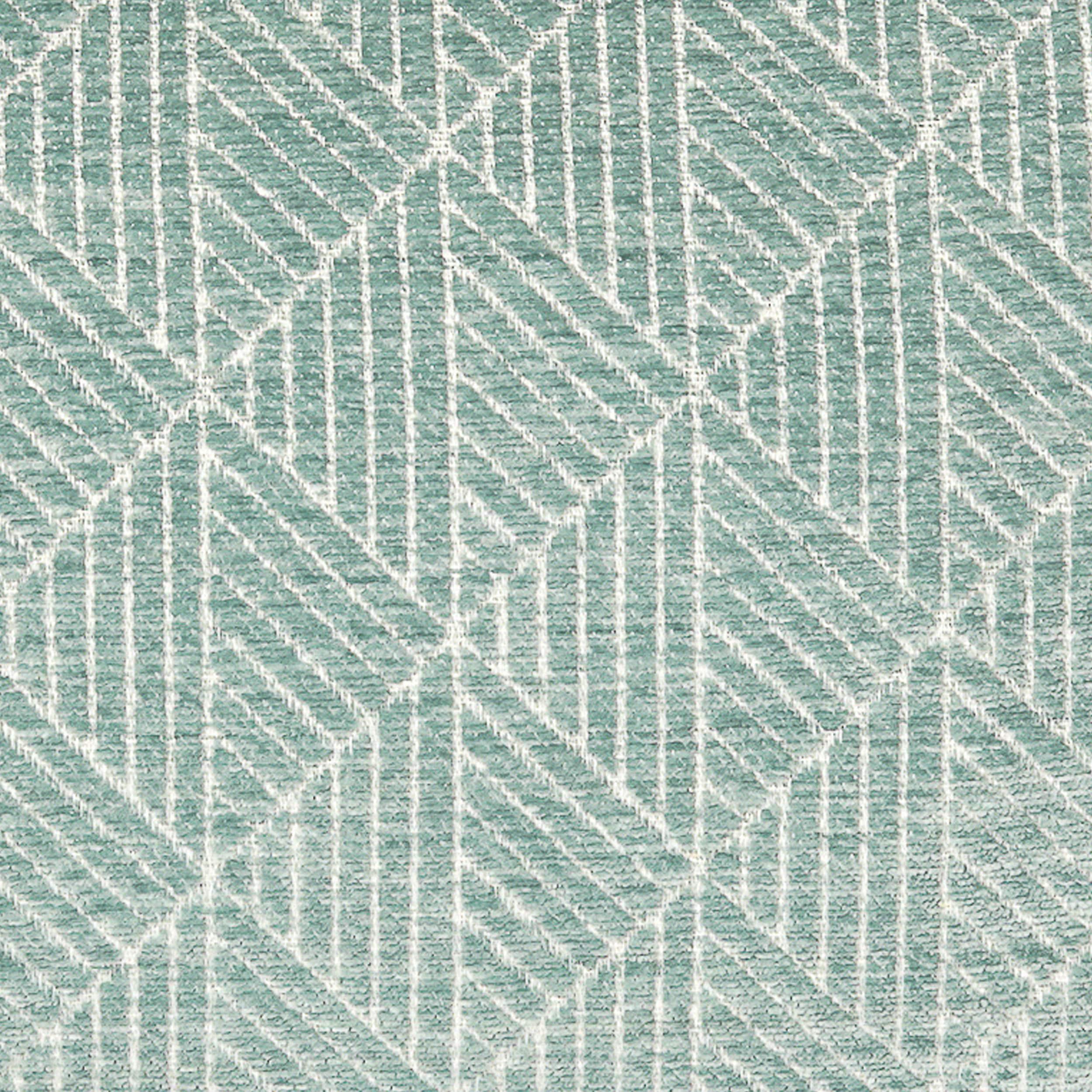 Freshmint Logan Reversible Woven Geometric Chenille Lumbar 24"x14",Blue Surf,1 Pack