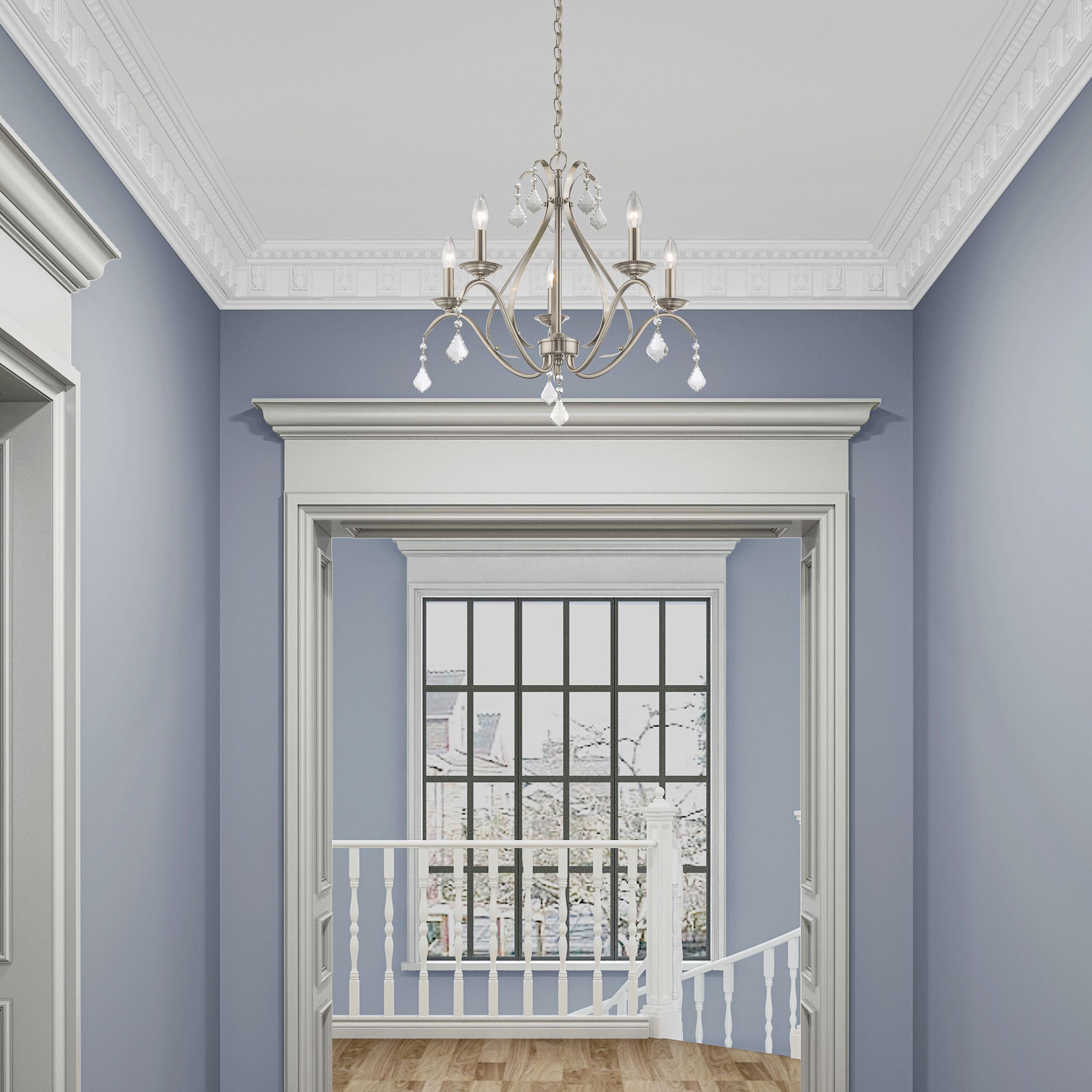 Livex Lighting Caterina 5 - Light Chandelier in  Brushed Nickel