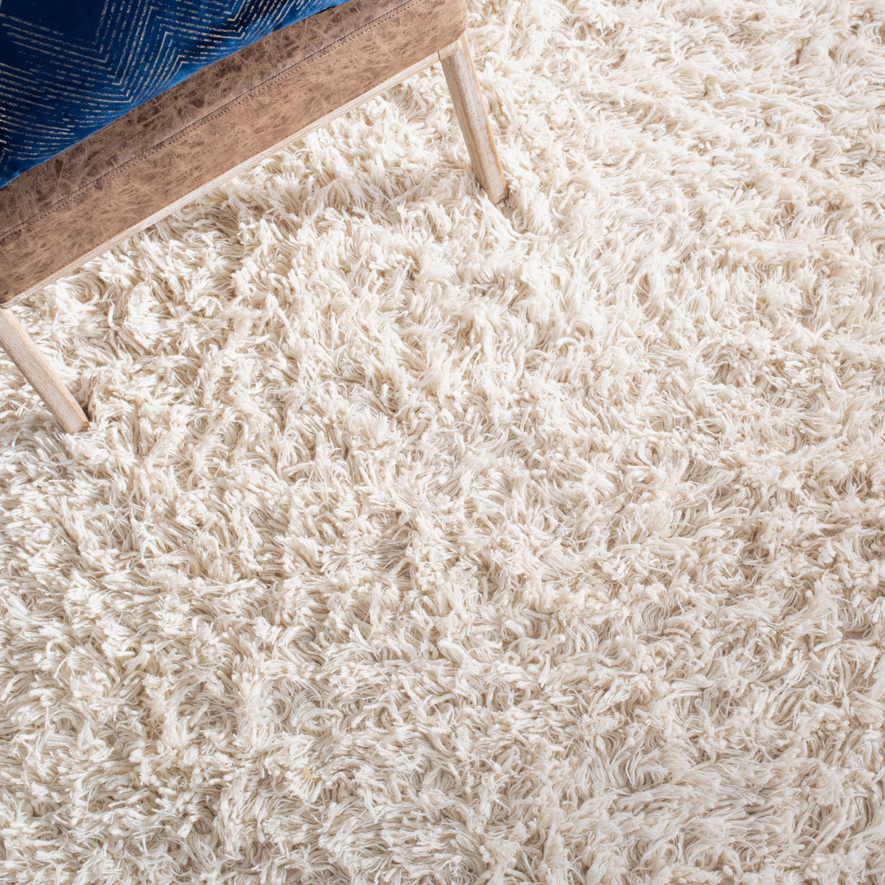Shag SG731 Hand Woven Runner Rug - Ivory - 2'3"x6' - Safavieh.