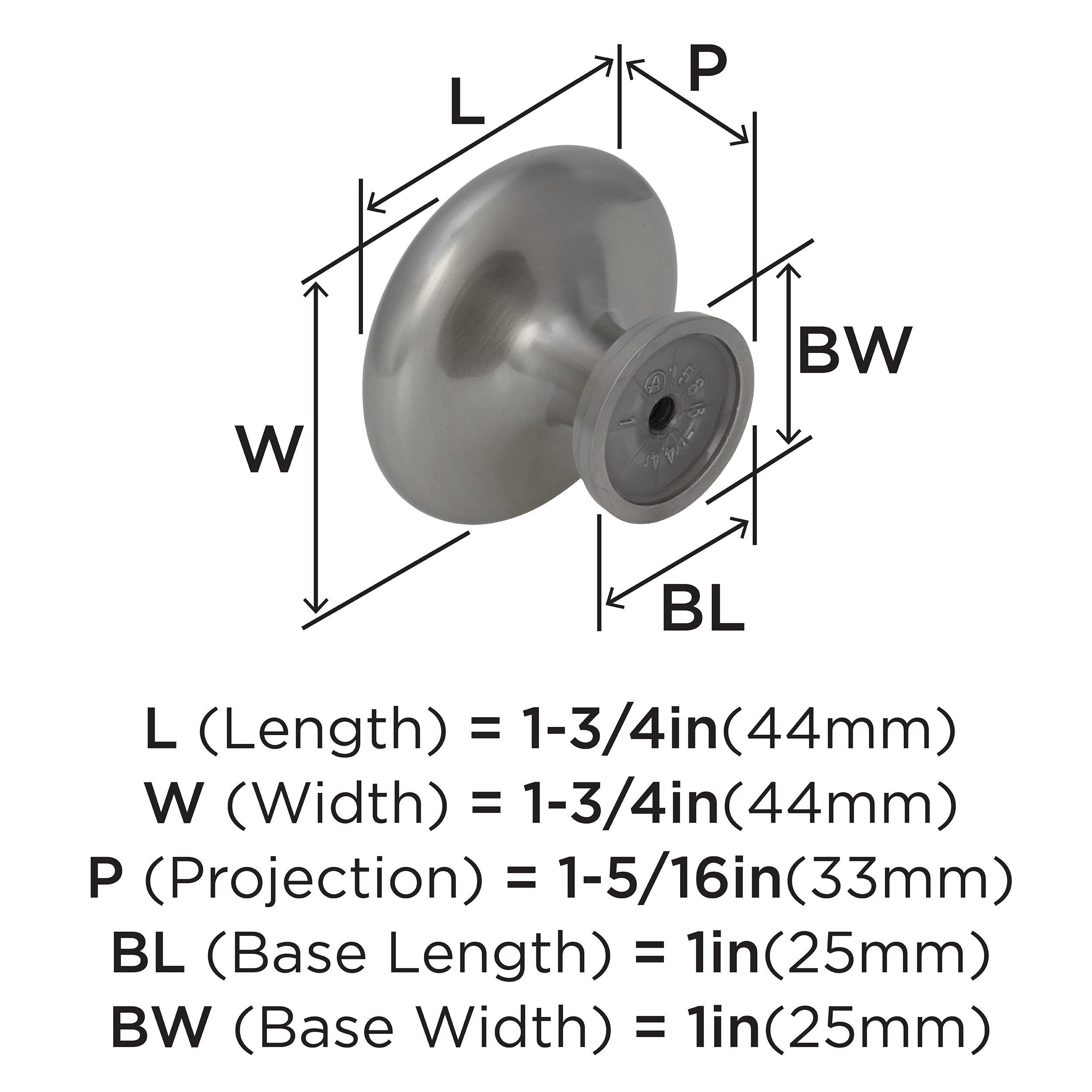 Oversized Inspirations Diameter Mushroom Knob