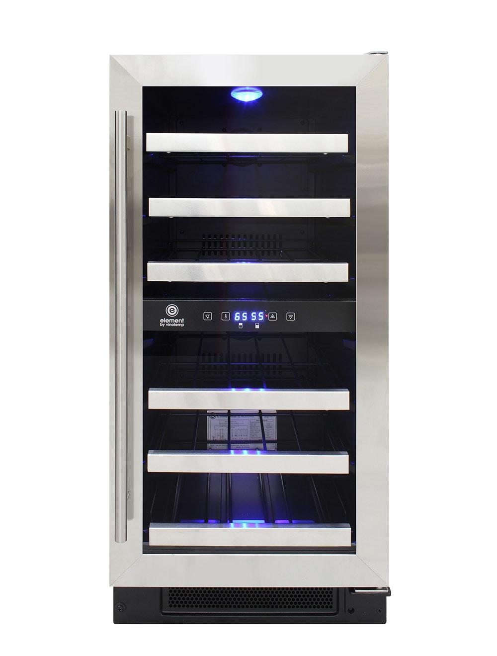 Vinotemp Connoisseur Series Compact Dual-Zone Wine Cooler