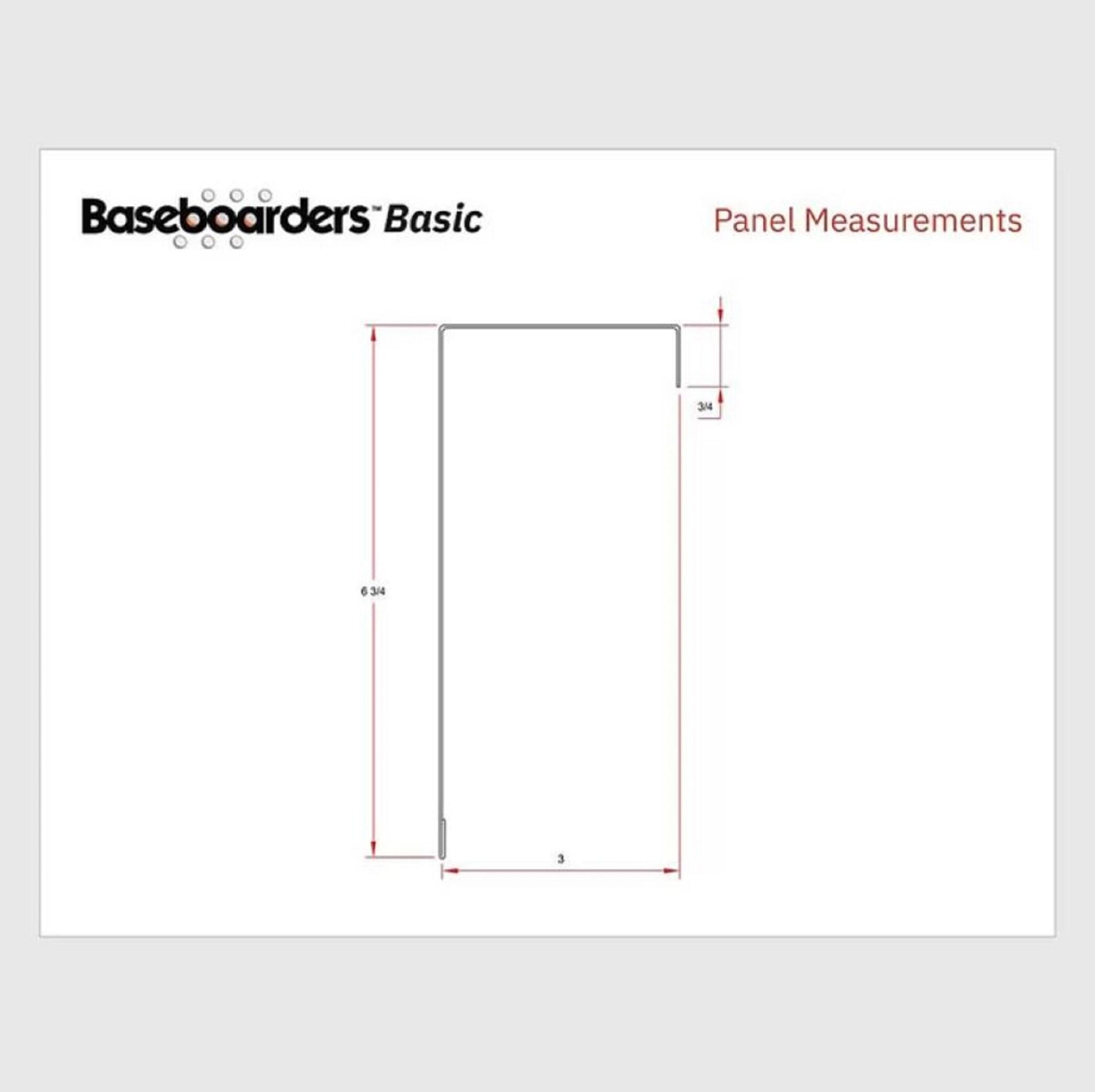 Baseboarders Baseboarders Basic Steel Easy Slip-On Baseboard Heater Cover Coupler - White