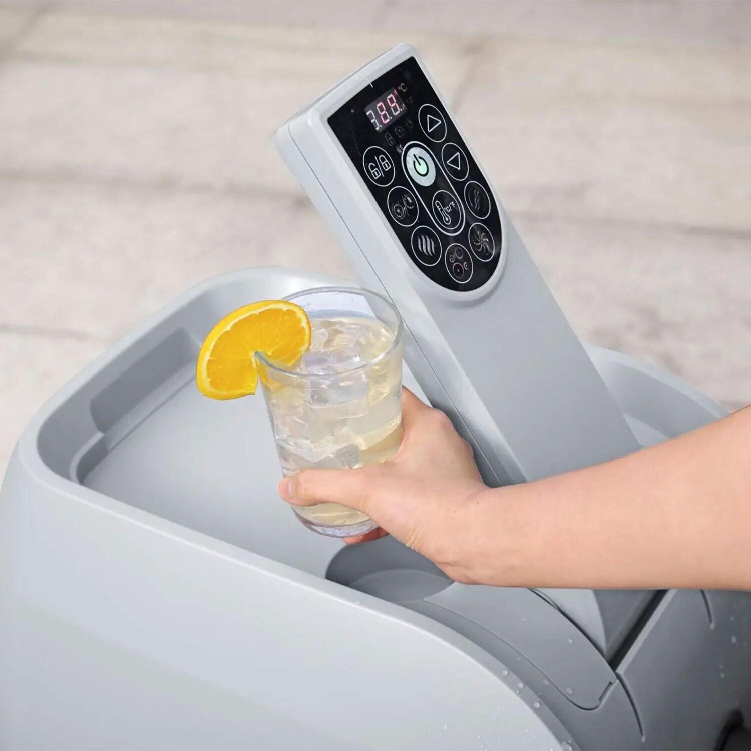 Bestway SaluSpa Canopy with Santorini Inflatable Hot Tub w/ Pump #P09120