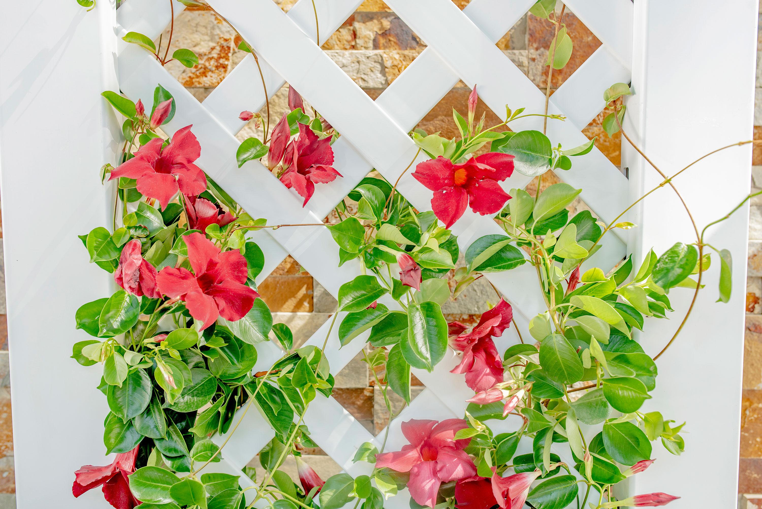 Classic White Vinyl Planter Box with Trellis, 65" Tall
