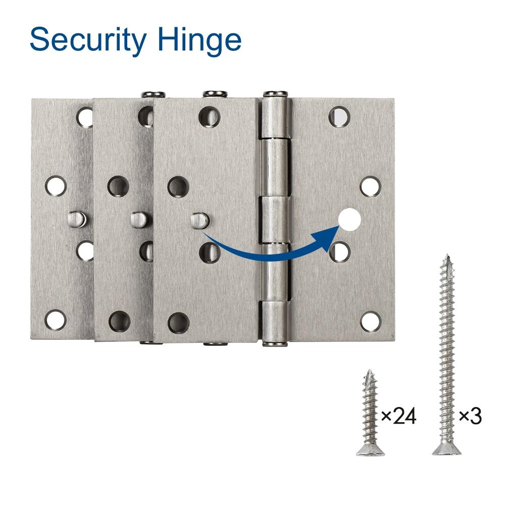 4'' H x 4'' W Butt Bearing Pair Door Hinge (Set of 3)