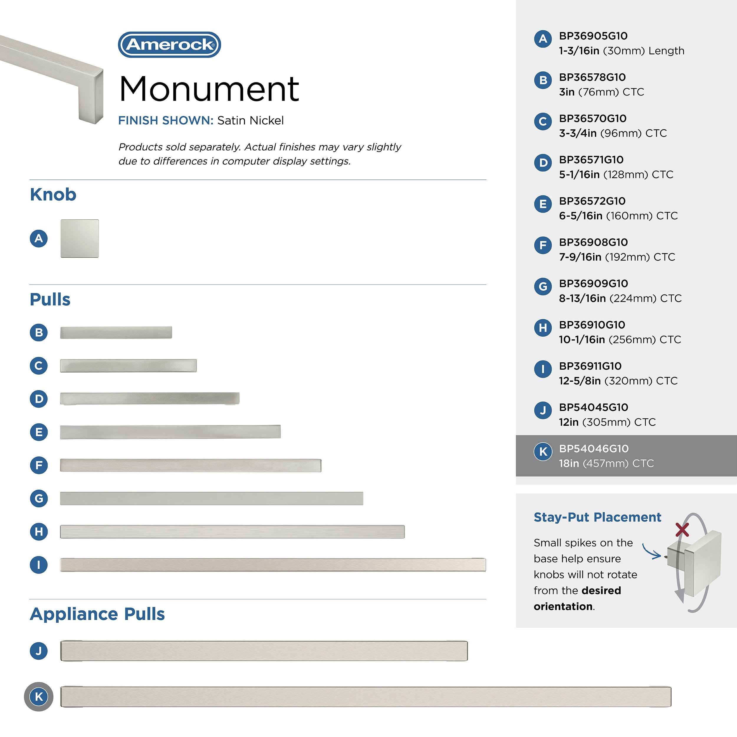 Monument 18" Center to Center Appliance Pull