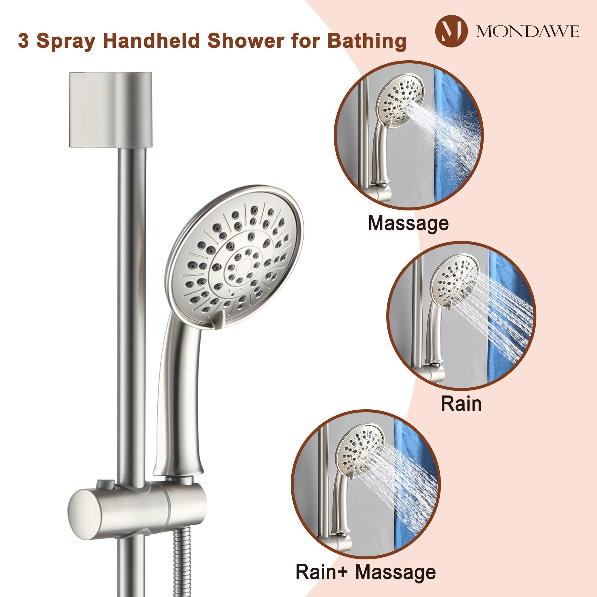 Calliope Wall Mounted 2-Function Retro Pressure-Balanced Shower System with 3 Setting Handheld