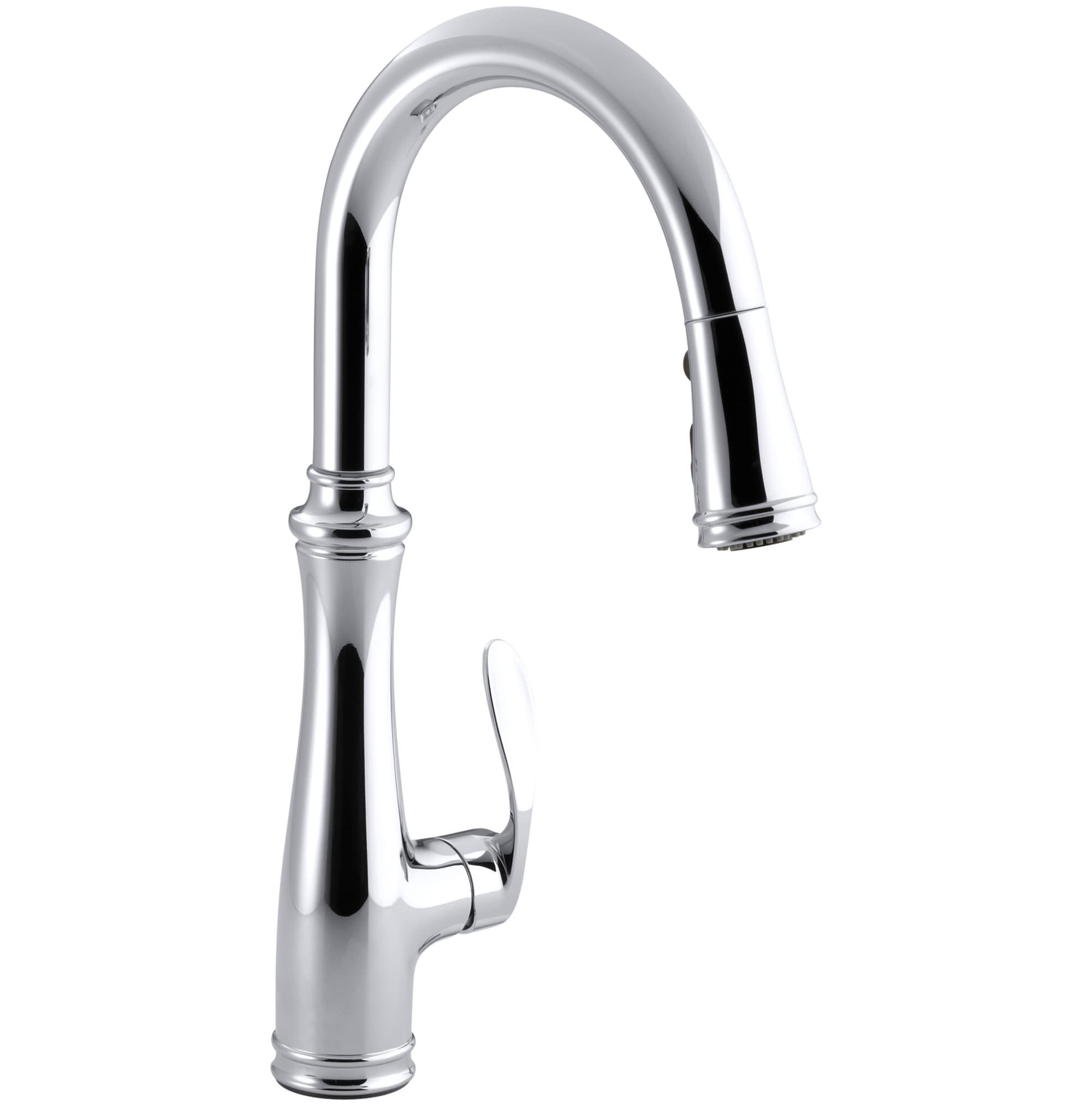 Bellera™ Pull Down Single Handle Kitchen Faucet with Handle and Supply Lines