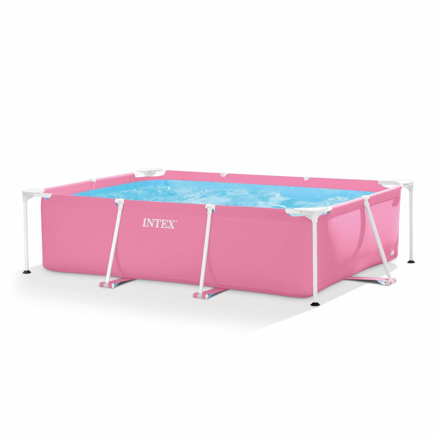 Intex Plastic Rectangle Frame Set Pool 23.62'' H x 59'' W x 86.62'' L