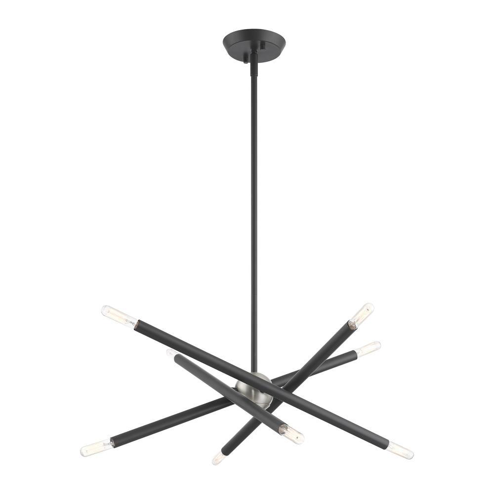 Livex Lighting Soho 8 - Light Chandelier in  Scandinavian Gray