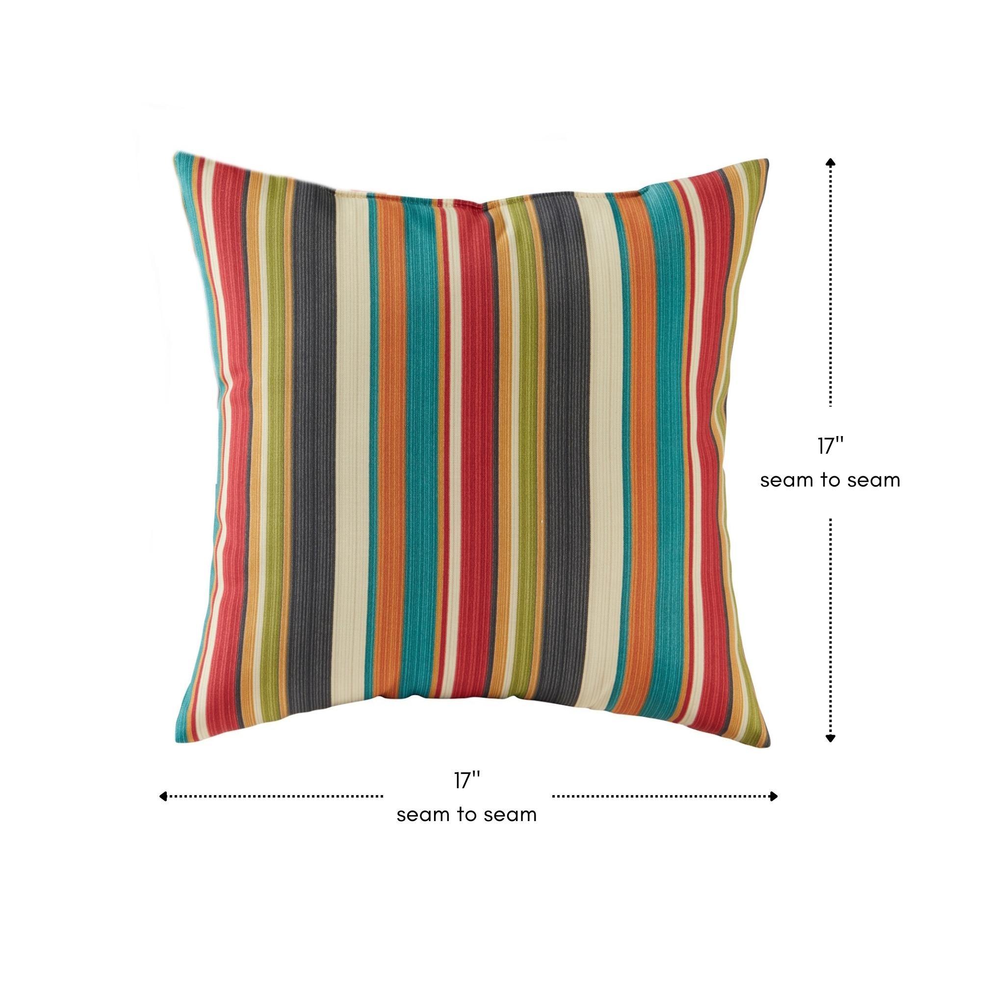 Indoor/Outdoor Reversible Throw Pillow