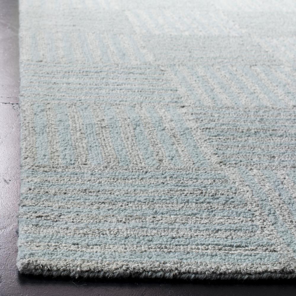 Abstract ABT602 Handmade Indoor Area Rug - Blue/Grey - 6'x6' - Safavieh