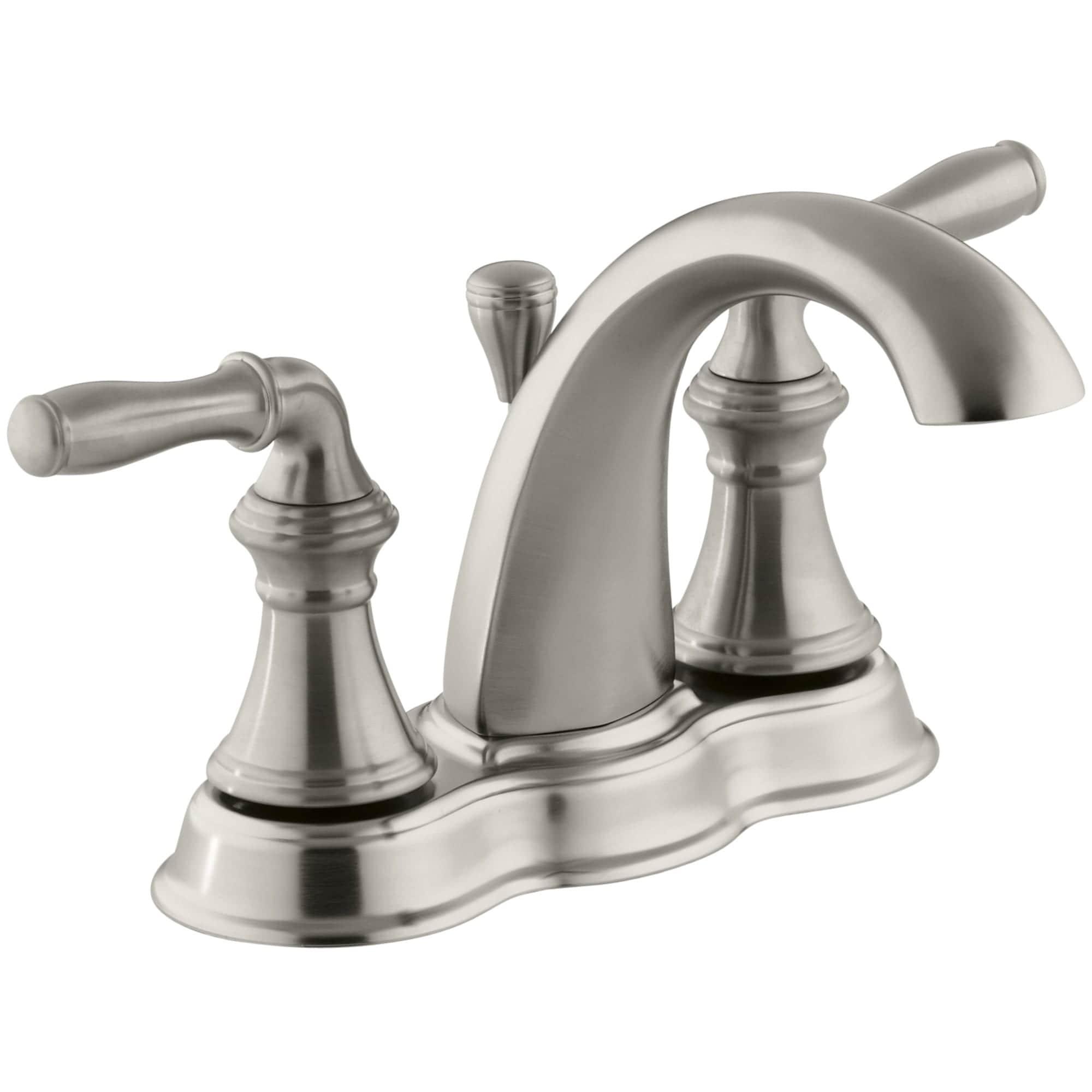 Devonshire Brushed Nickel 4" Centerset Bathroom Faucet