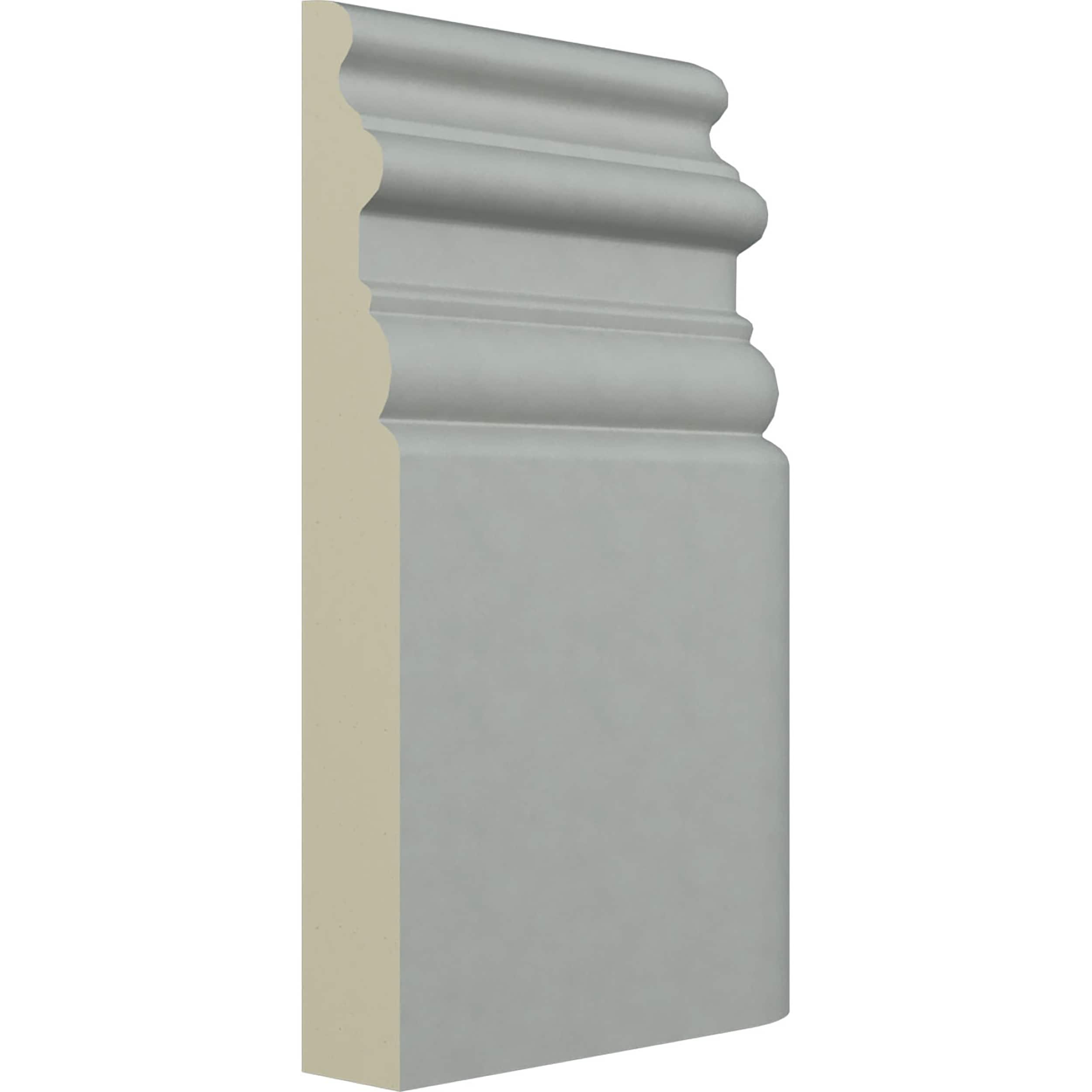 7 3/8"H x 4 3/4"P Hillsborough Baseboard Moulding Outside Corner