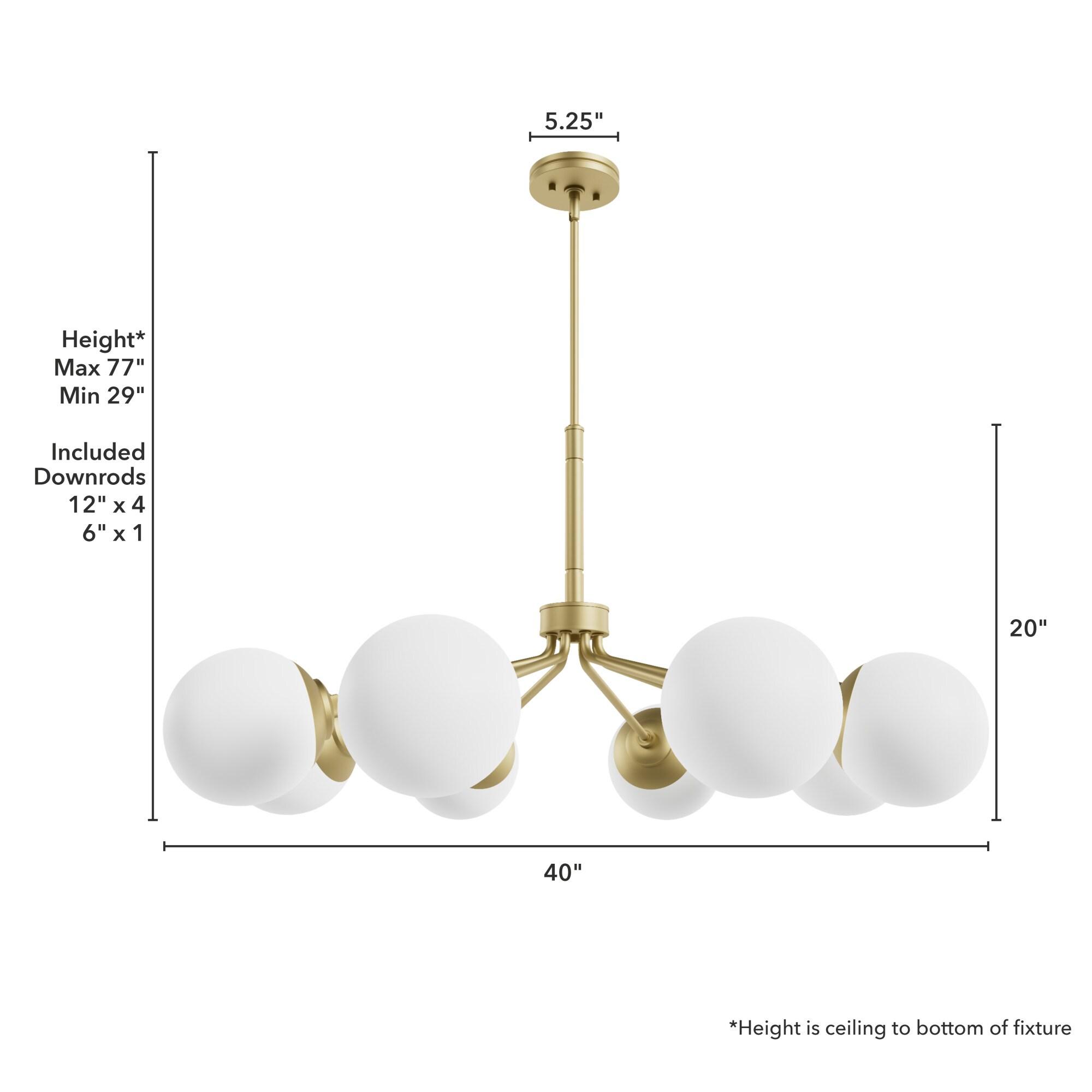 Hunter Fan Hepburn 8 - Light Sputnik Modern Linear Chandelier