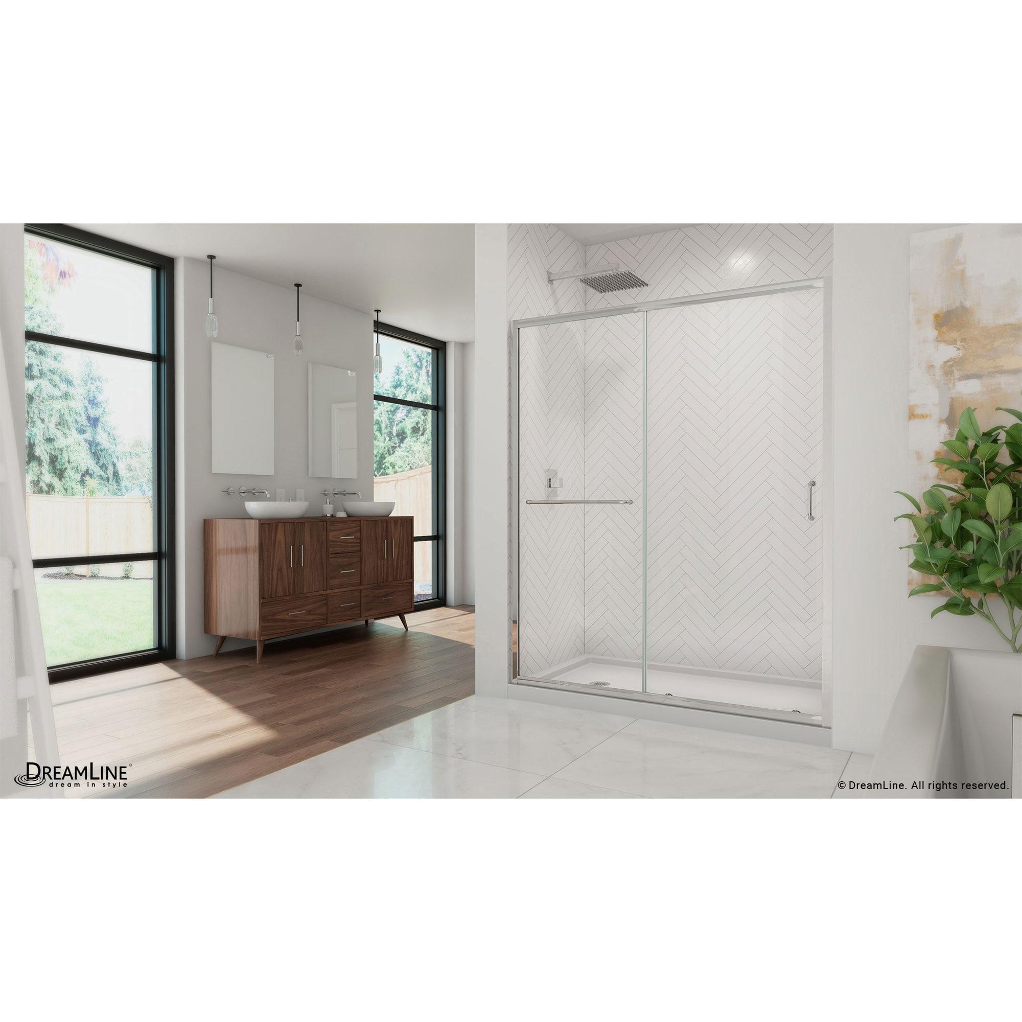 Infinity-Z 60" W x 74.75" H Framed Sliding Shower Kit