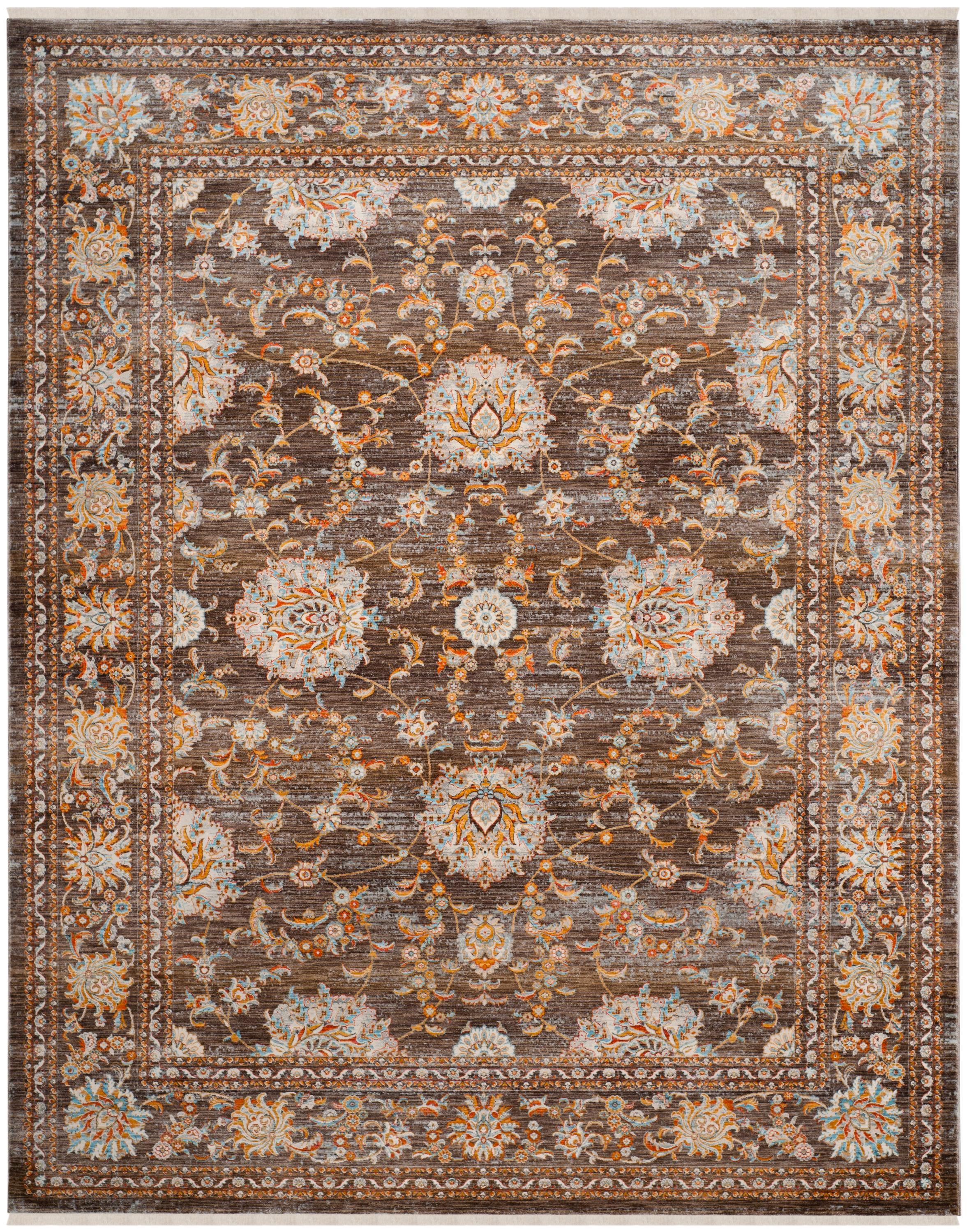 Vintage Persian VTP469 Power Loomed Indoor Area Rug - Brown/Multi - 6'x9' - Safavieh.