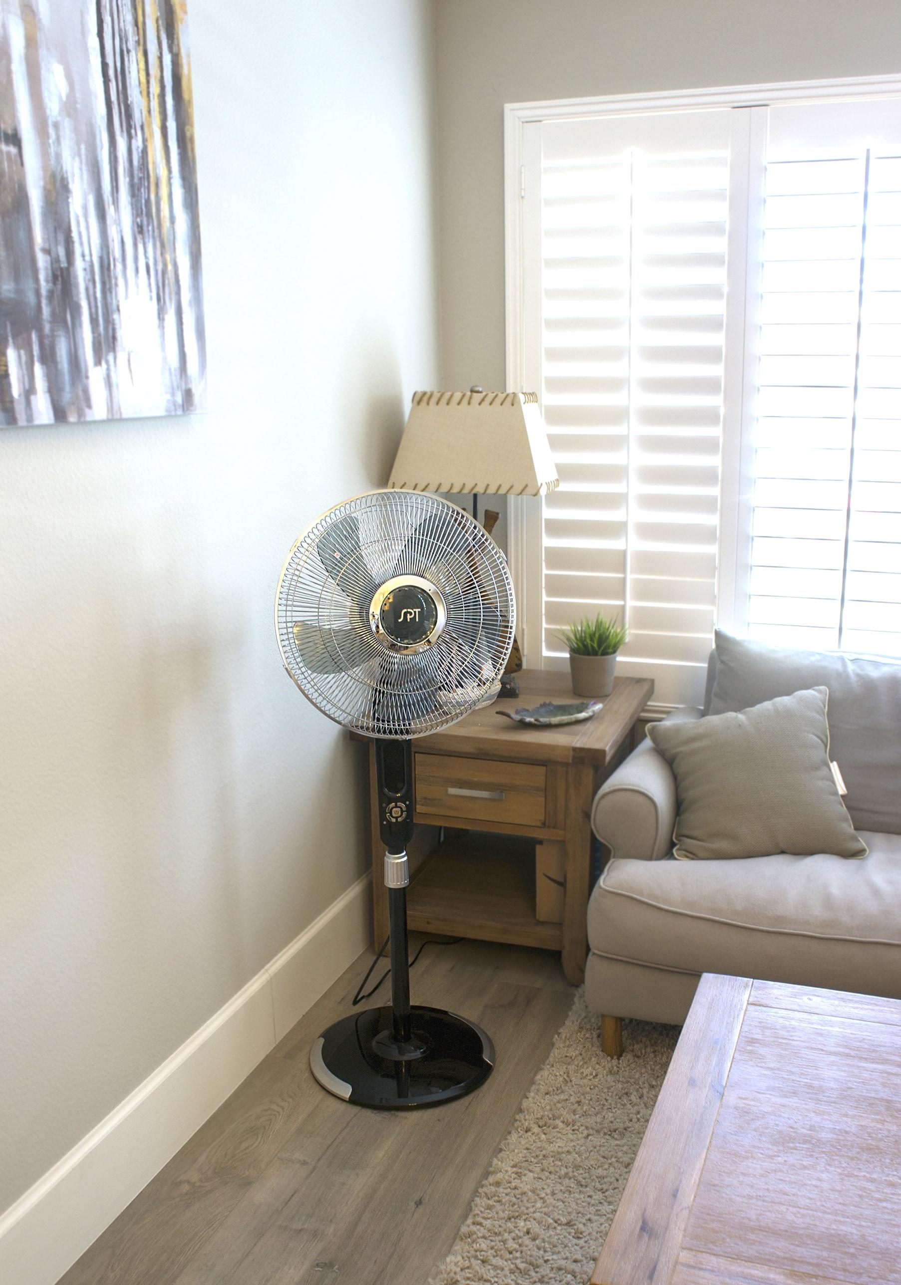 16" Stand Fan with Touch-Stop Sensor