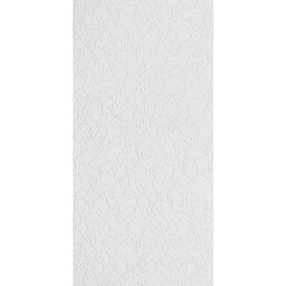 Armstrong 2x4 GRENOBLE Acoustic Ceiling Tiles for Suspended Ceiling Grids, 8-tiles per pack, White