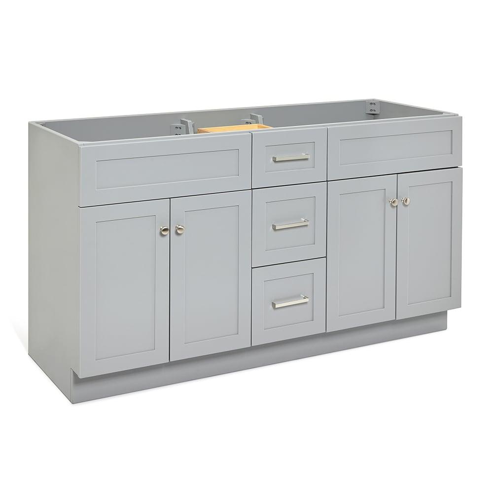 Ariel F060d-Bc Hamlet 60" Double Free Standing Vanity Cabinet Only - Grey