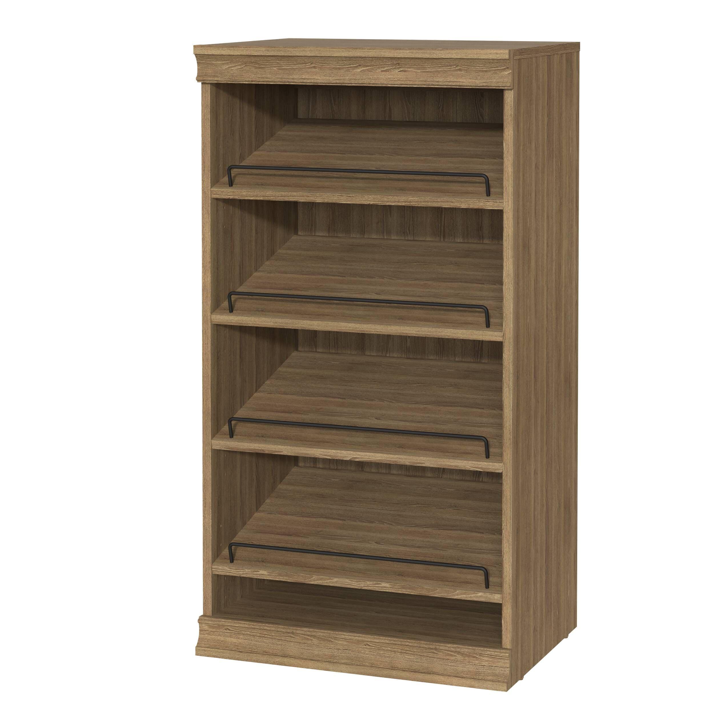 Modular Storage 21.38" W Shoe Shelf Unit with 4 Shelves