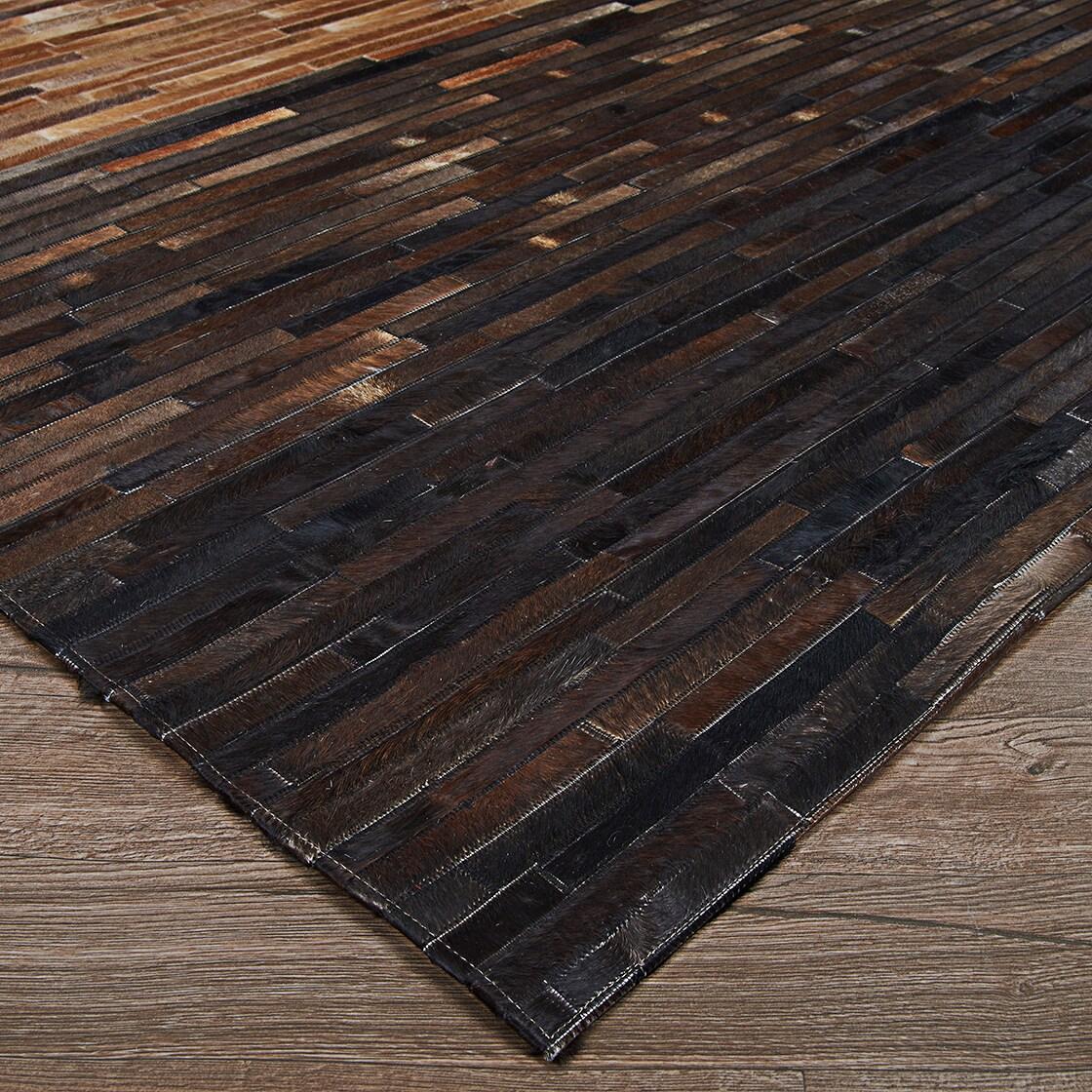 Couristan Chalet Pieced Homestead Multi-Dawn Cowhide Area Rug 