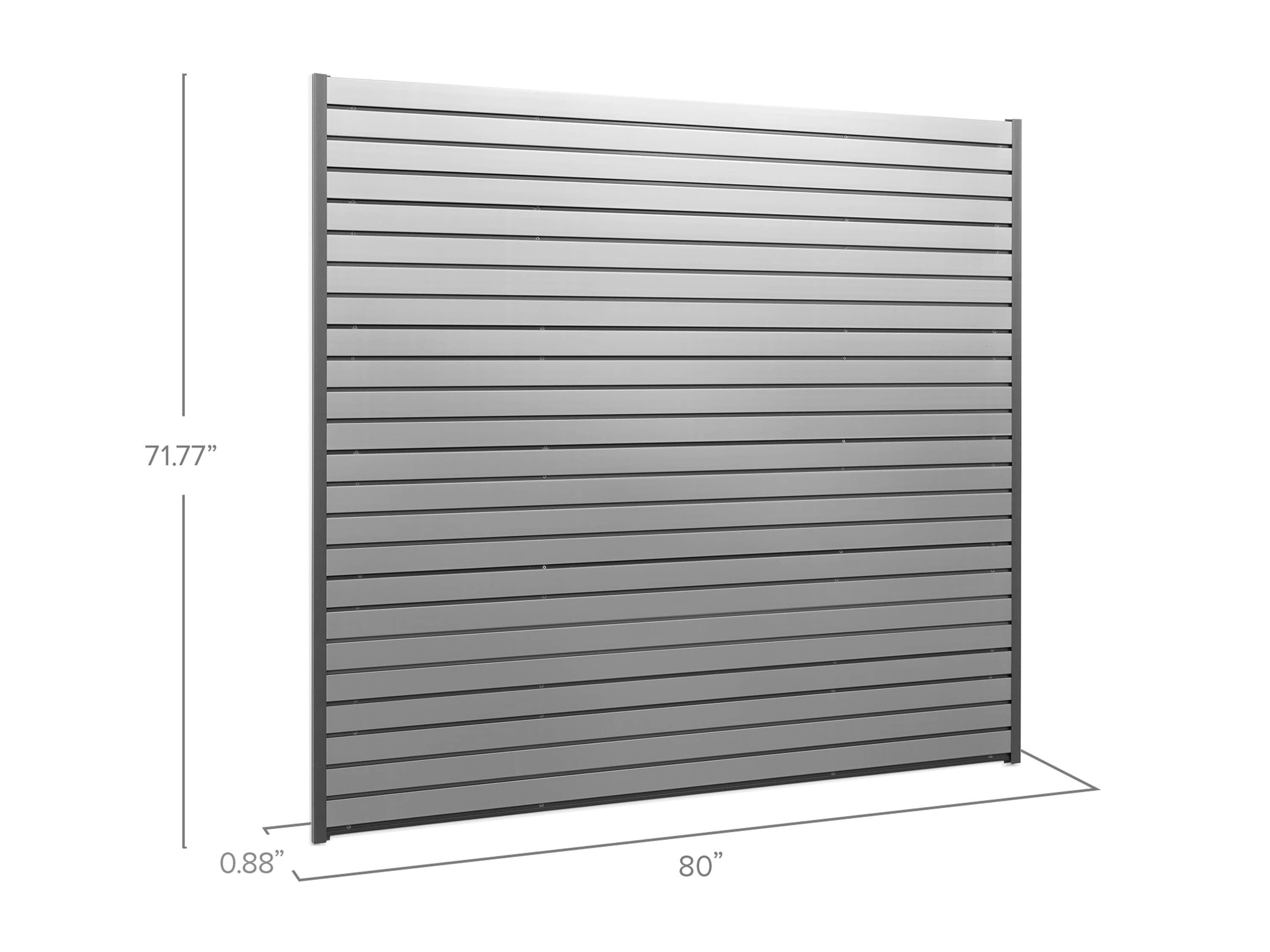 40sqft PVC Slatwall - Silver