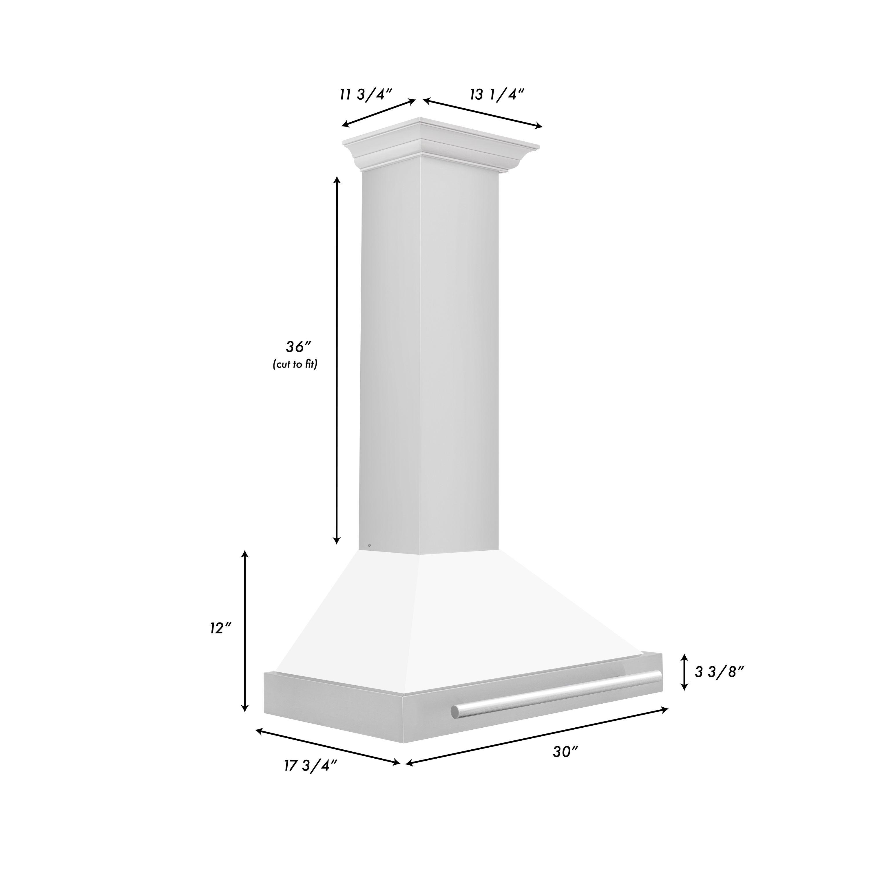 30" 400 CFM Ducted Wall Mounted Range Hood