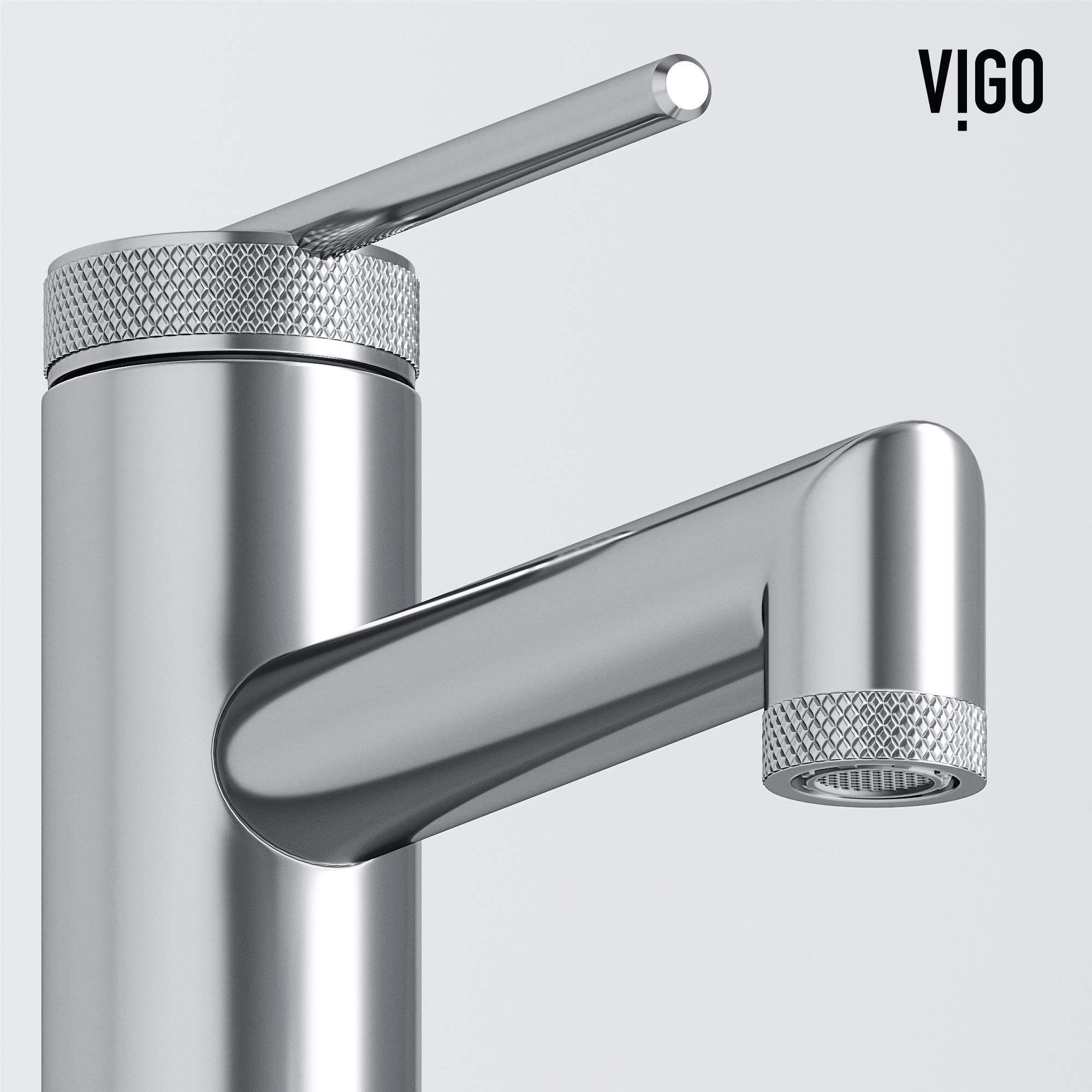 Sterling Single Handle Single-Hole Bathroom Faucet Set with Deck Plate